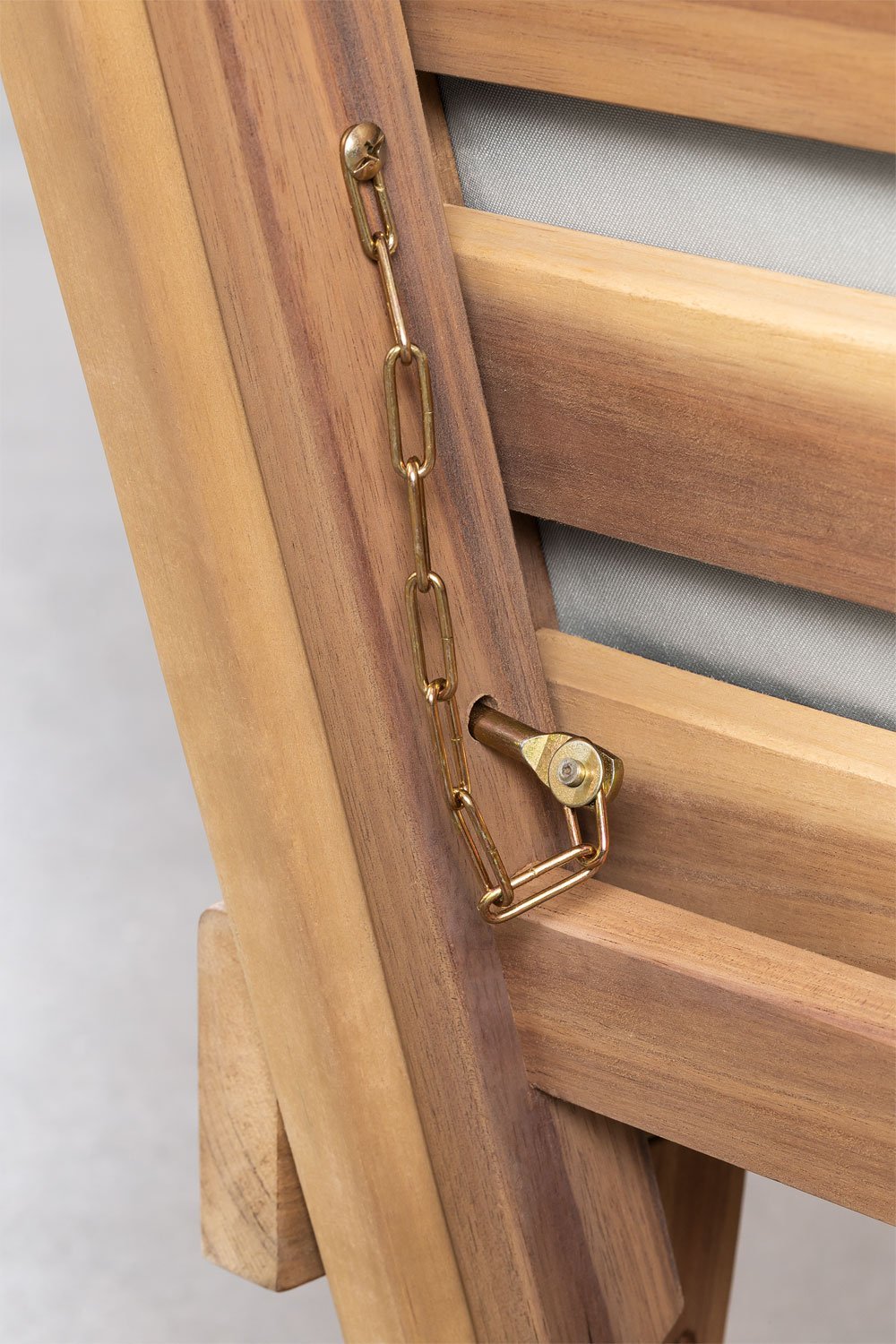 Divano da giardino a 3 posti regolabile in legno di acacia Guille, immagine della galleria 8