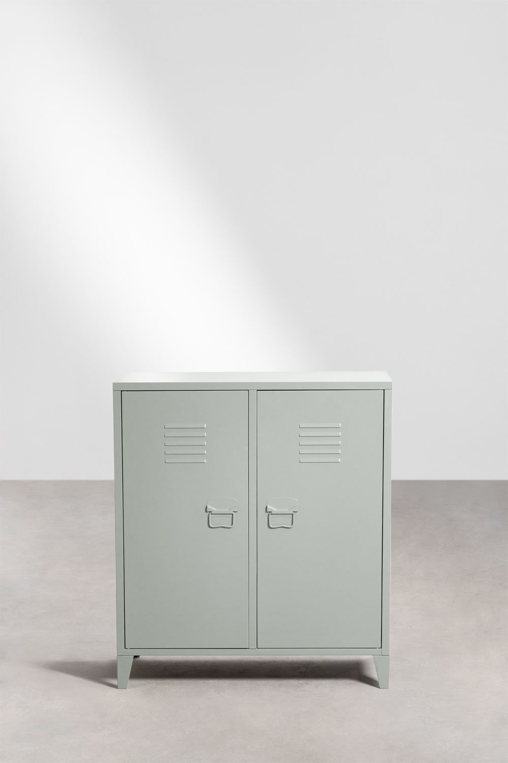 Credenza armadietto a 2 ante Pohpli in acciaio, immagine della galleria 3