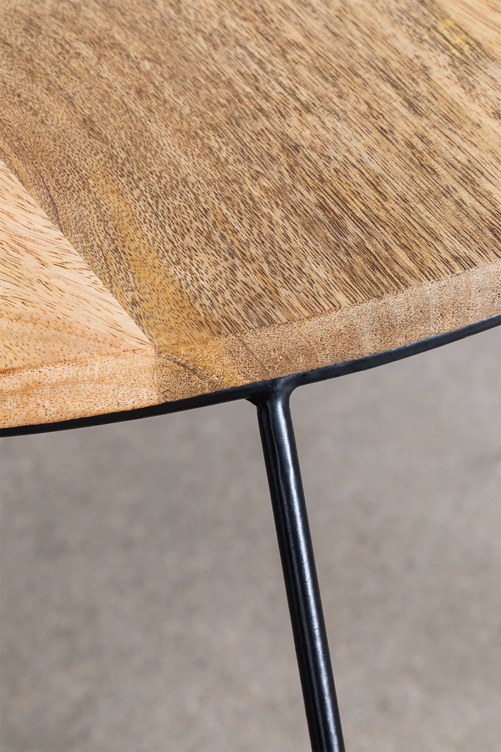 Tavolino rotondo in legno di mango (Ø72 cm) Koti, immagine della galleria 3