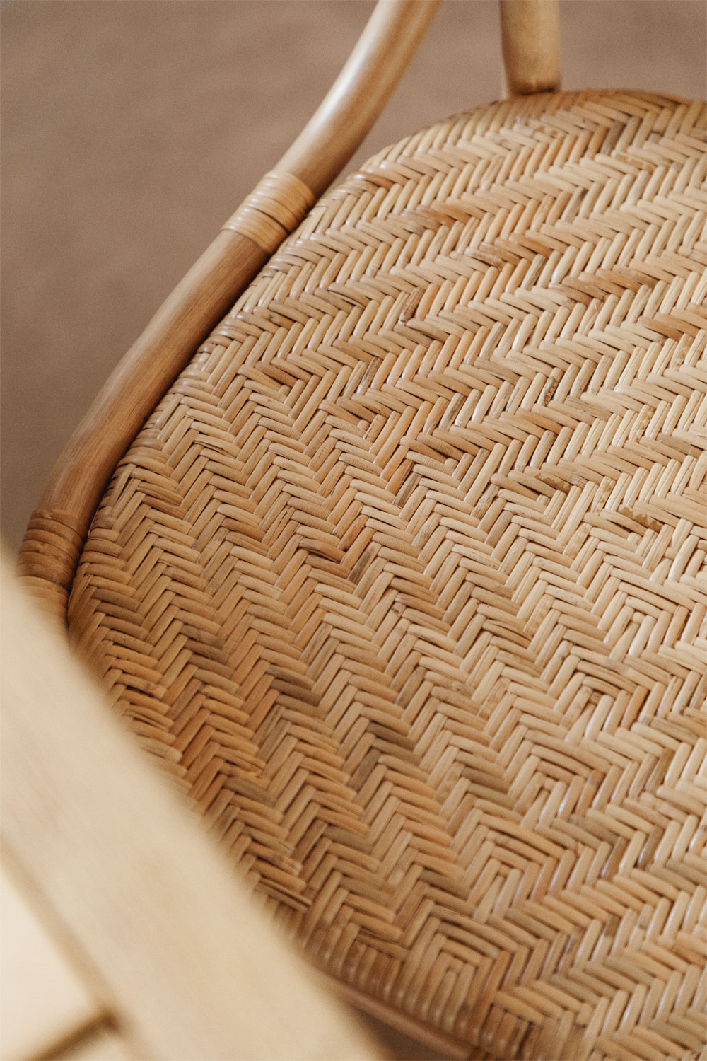 Sedia da pranzo in rattan Zariel - SKLUM