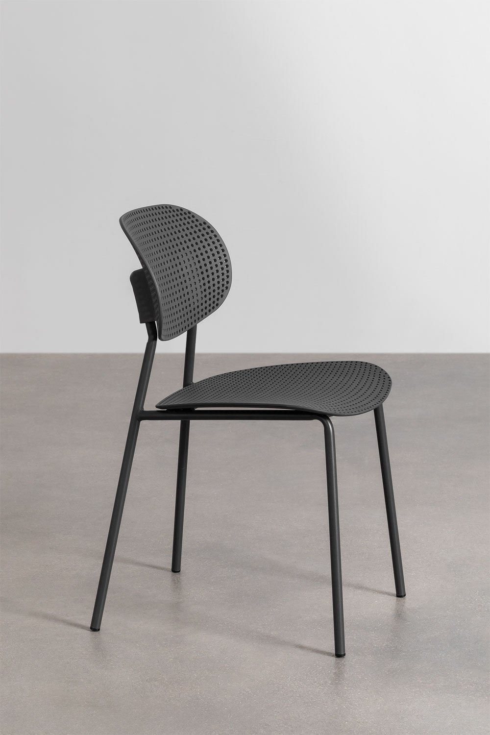 Set tavolo quadrato 70x70 cm Mizzi e 2 sedie da giardino in polipropilene e ferro Tupah, immagine della galleria 7