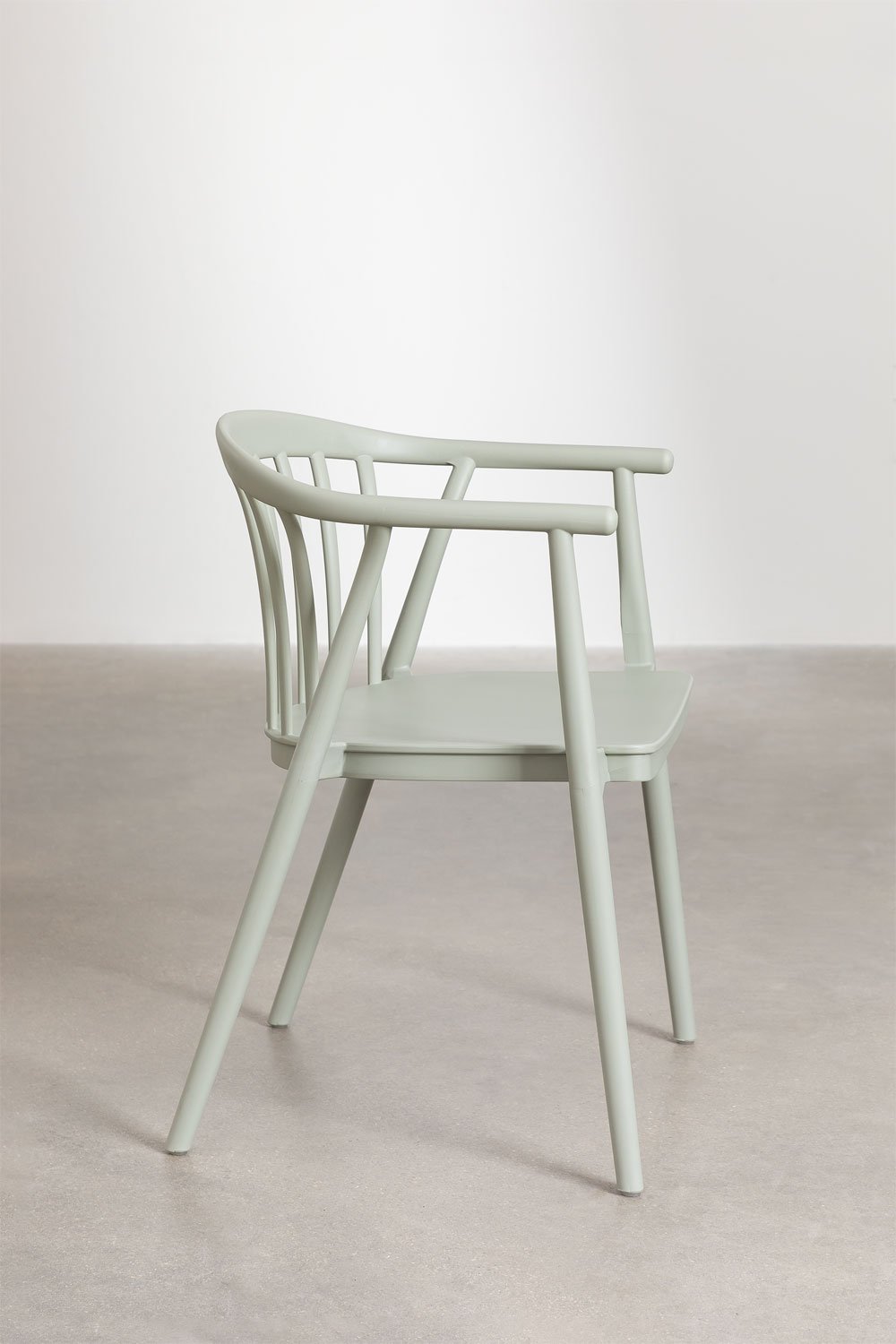 Set di 4 sedie da pranzo impilabili con braccioli in polipropilene Ivor, immagine della galleria 3