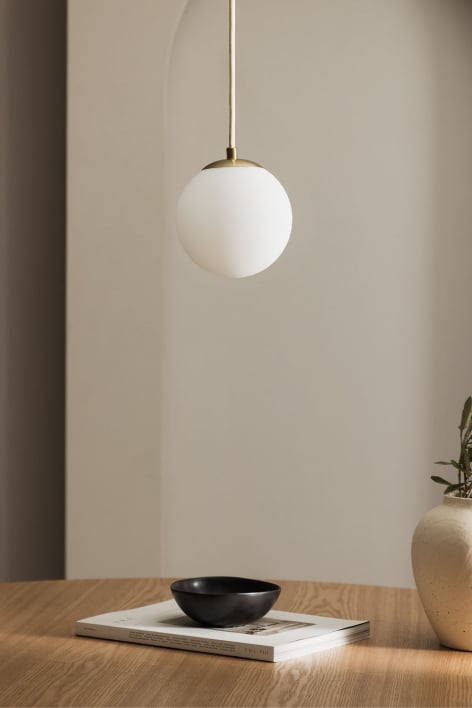 Lampada da Soffitto con Sfera in Vetro (Ø12 cm) Uvol