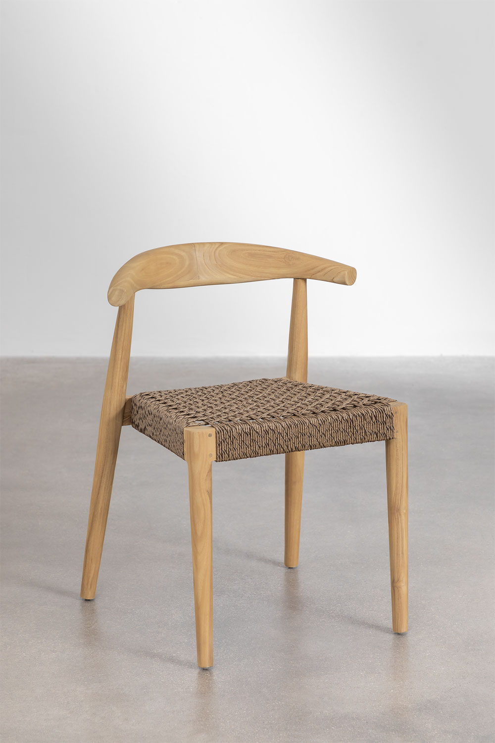 Set da pranzo da giardino e cuscini 7 pezzi in rattan marrone | Leroy