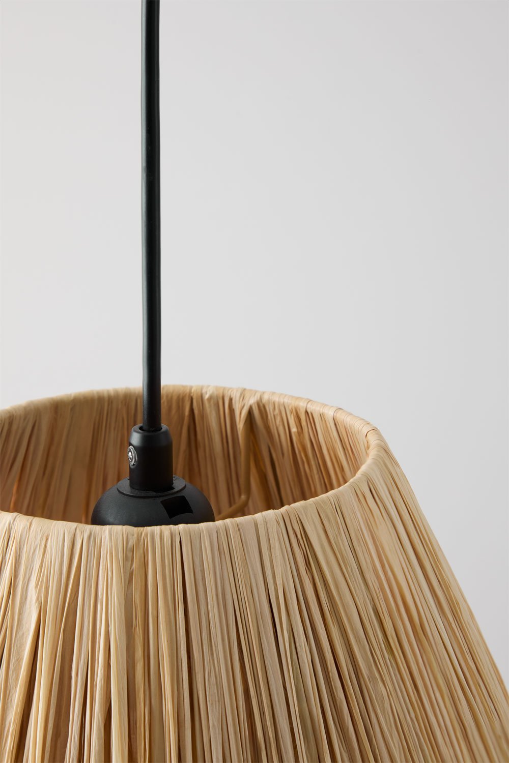 Lampada da soffitto in rafia Aruel, immagine della galleria 5