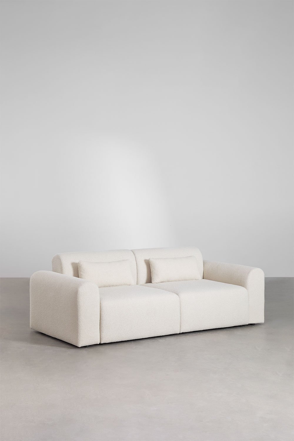 Divano componibile in 2 pezzi in shearling Borjan         , immagine della galleria 3