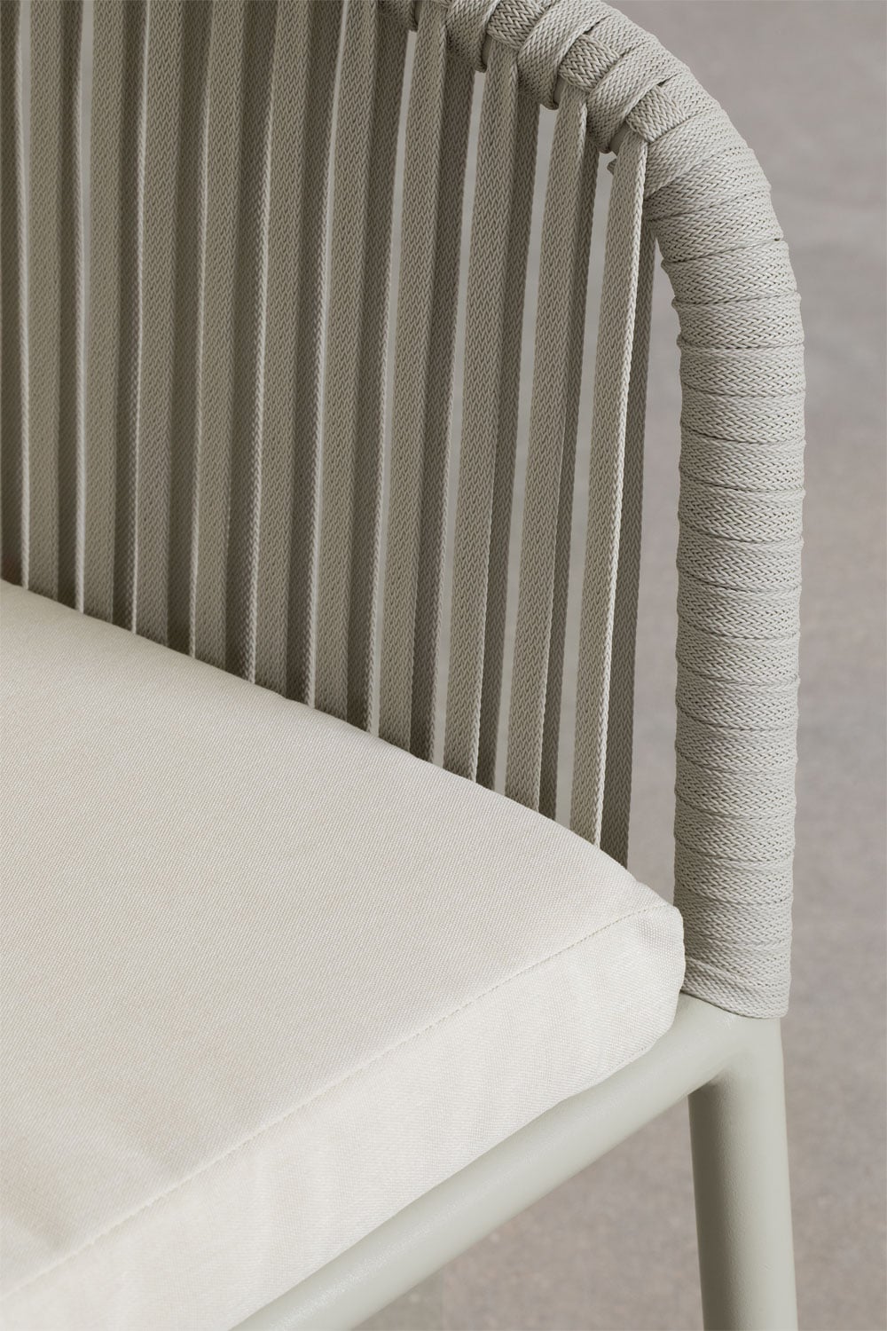 Set di 2 sedie da giardino con braccioli in corda intrecciata Arhiza Classic, immagine della galleria 7