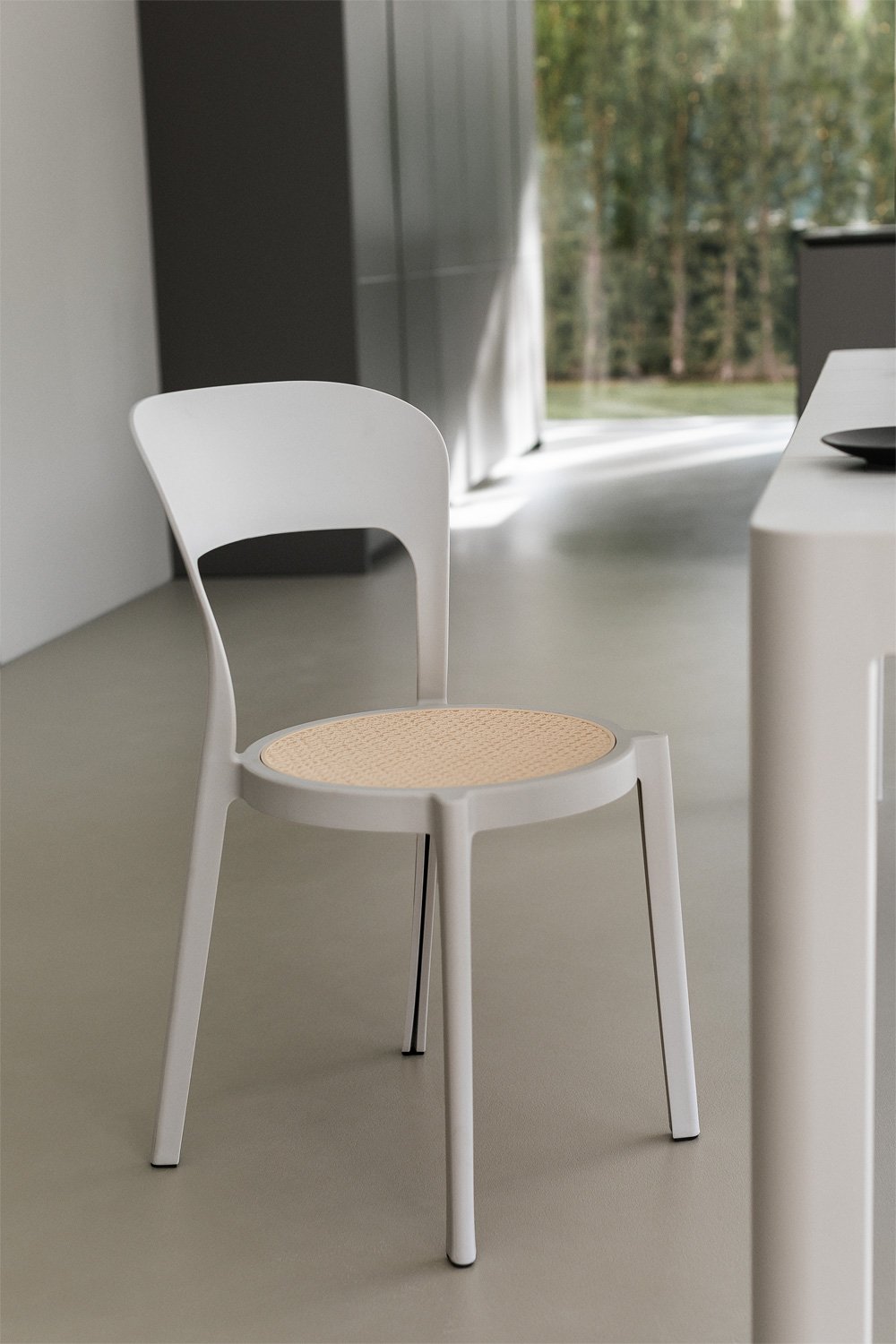Confezione da 2 sedie da pranzo impilabili Odilia, immagine della galleria 1