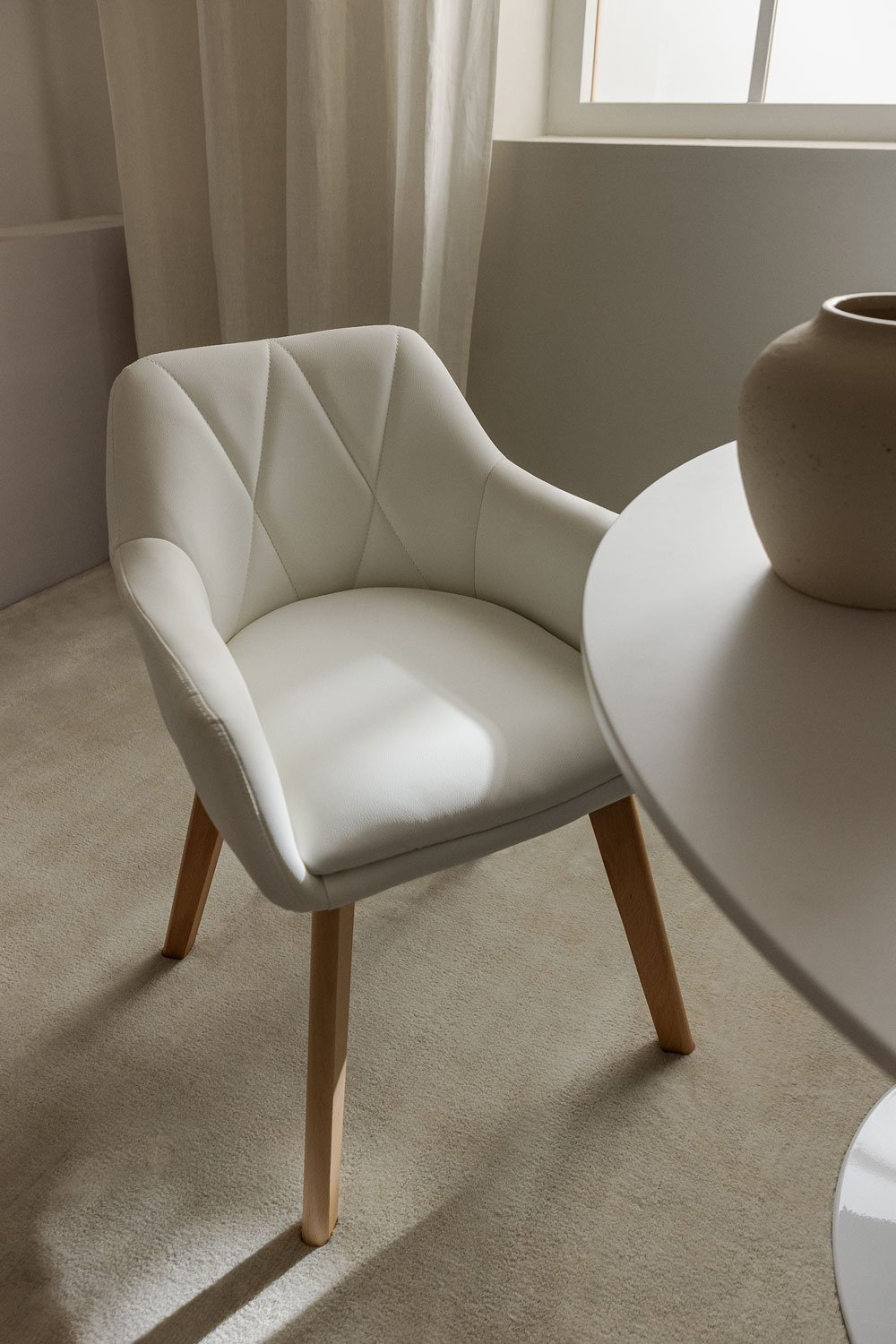 Confezione da 2 sedie da pranzo imbottite Marh Style , immagine della galleria 1