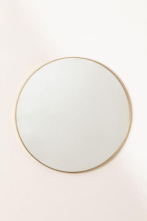 Specchio Da Bagno Rotondo A Parete 60x60 Cm – Moderno, Bordo Levigato 20 Mm, Vetro Argentato 5 Mm, Con Staffe E Istruzioni