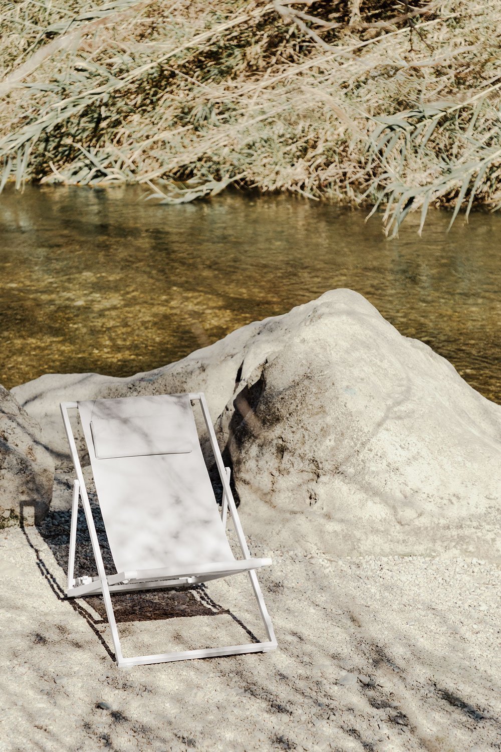 Amaca pieghevole Jensy con cuscino in acciaio , immagine della galleria 1