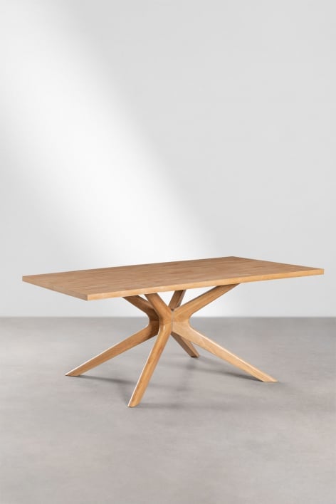 Tavolo da pranzo rettangolare in legno (180x90 cm) Arnaiz