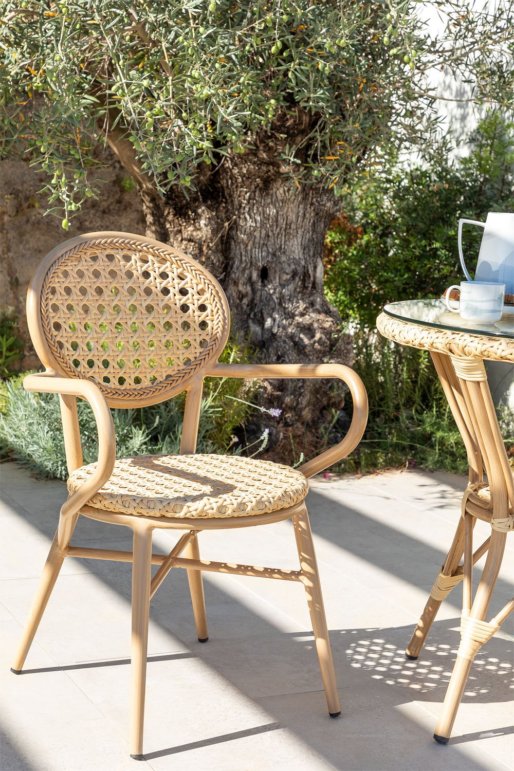 Confezione da 2 sedie da giardino Siena in rattan sintetico, immagine della galleria 1