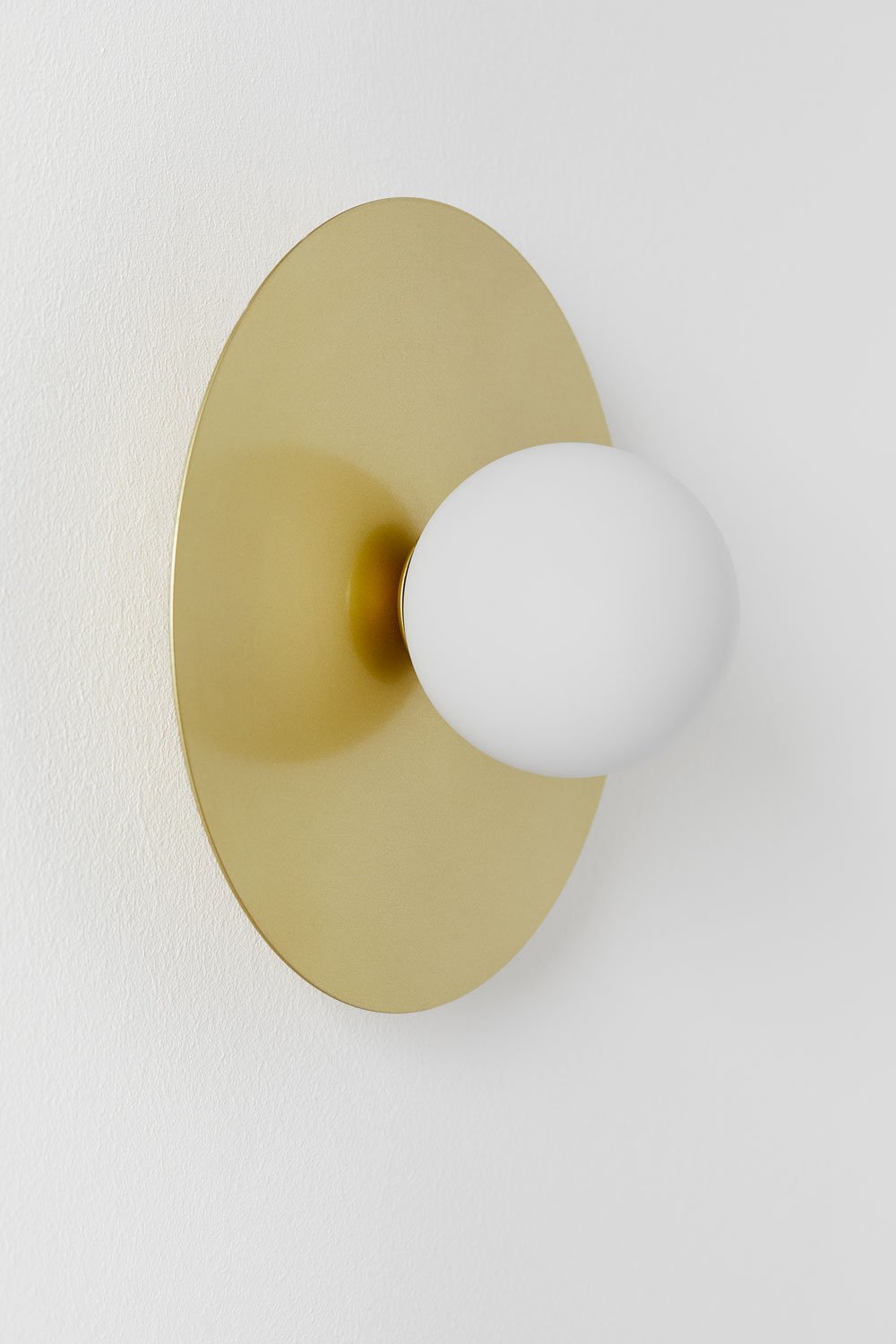 Lampada da parete per bagno Jorien con sfera di cristallo, immagine della galleria 1