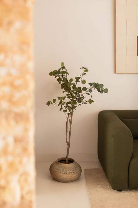 Pianta artificiale decorativa di eucalipto 130 cm