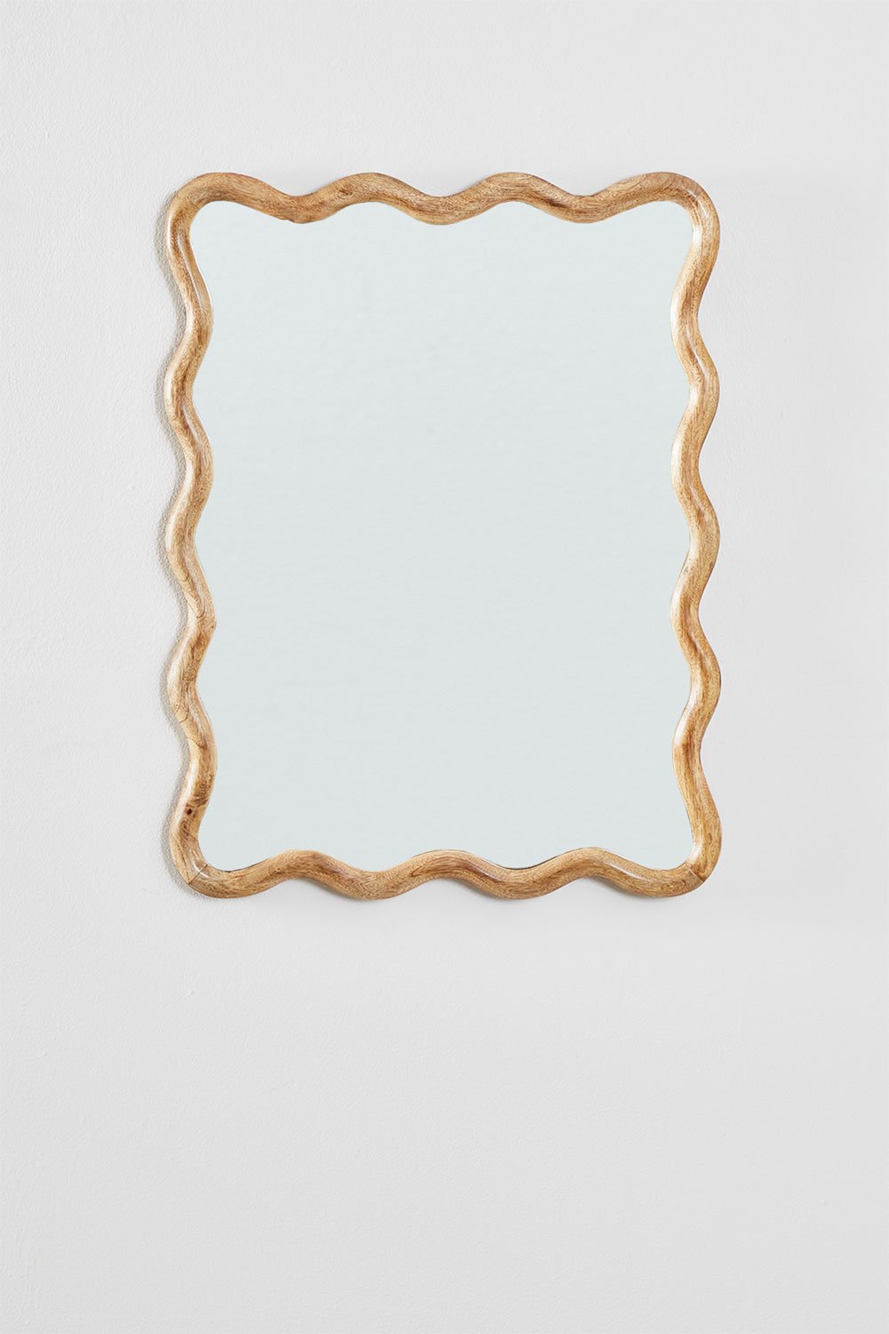 Specchio da parete rettangolare in legno di mango (48x62 cm) Gilliam, immagine della galleria 2