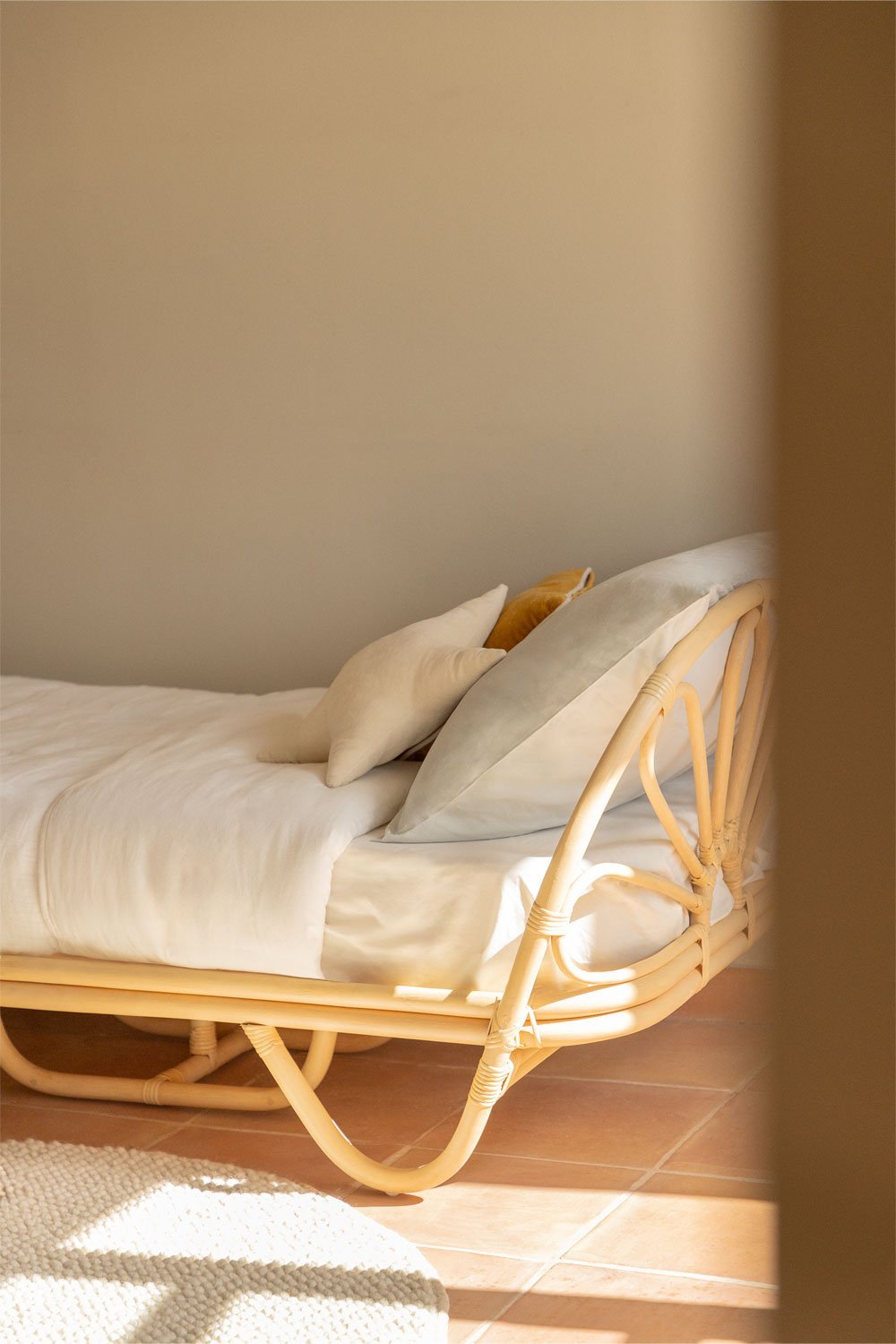 Letto in rattan con materasso per bambini Dahlia , immagine della galleria 2