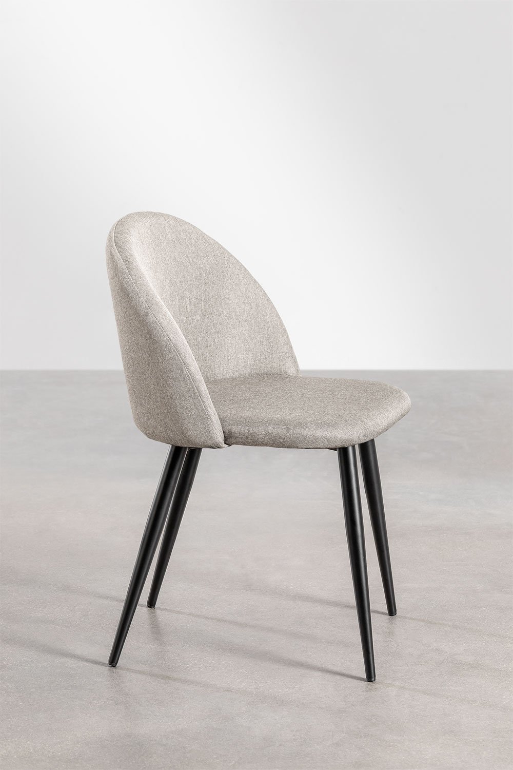 Set di 2 sedie da pranzo imbottite e in acciaio Kana, immagine della galleria 4