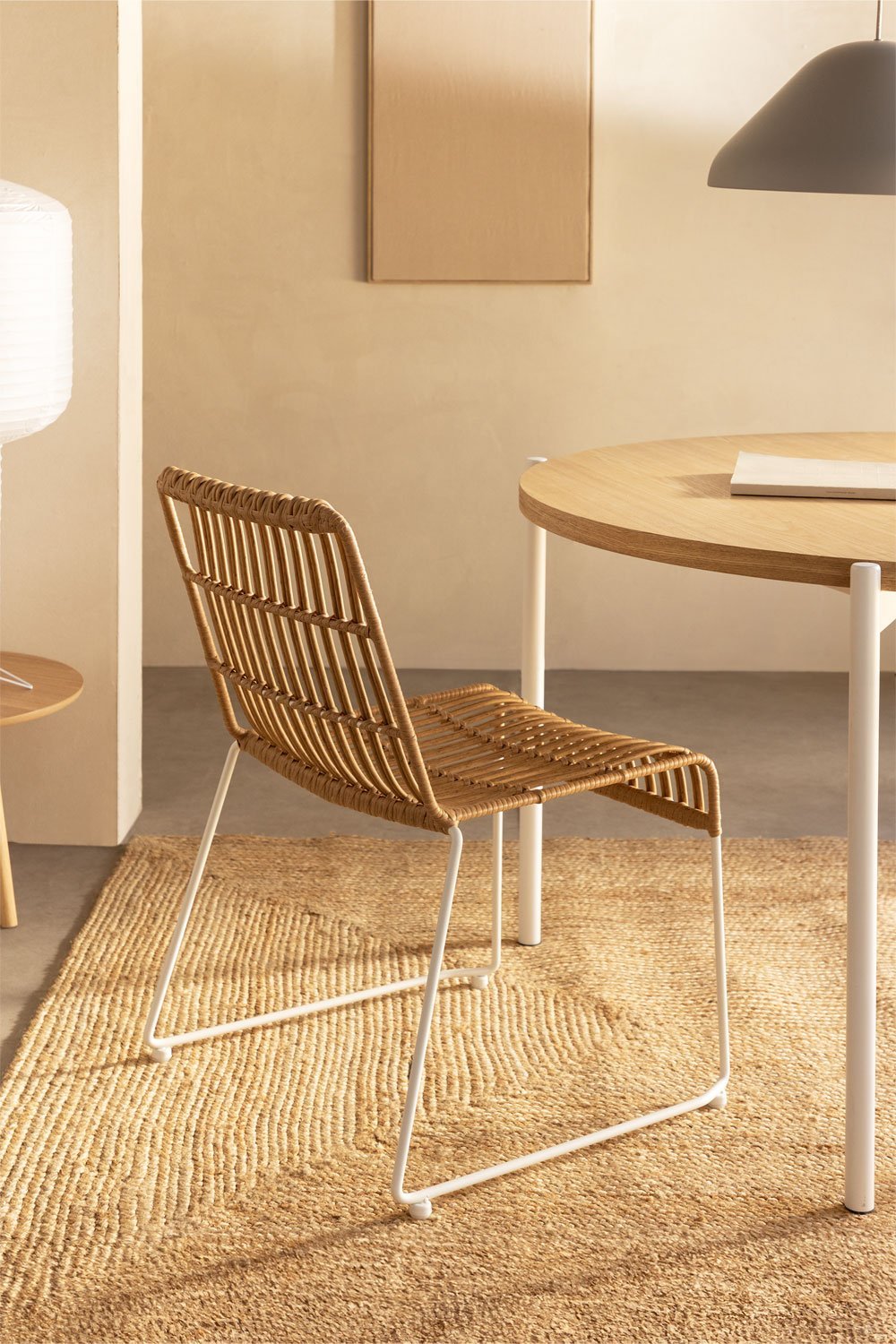 Pack da 2 sedie da pranzo in rattan sintetico Aroa, immagine della galleria 1