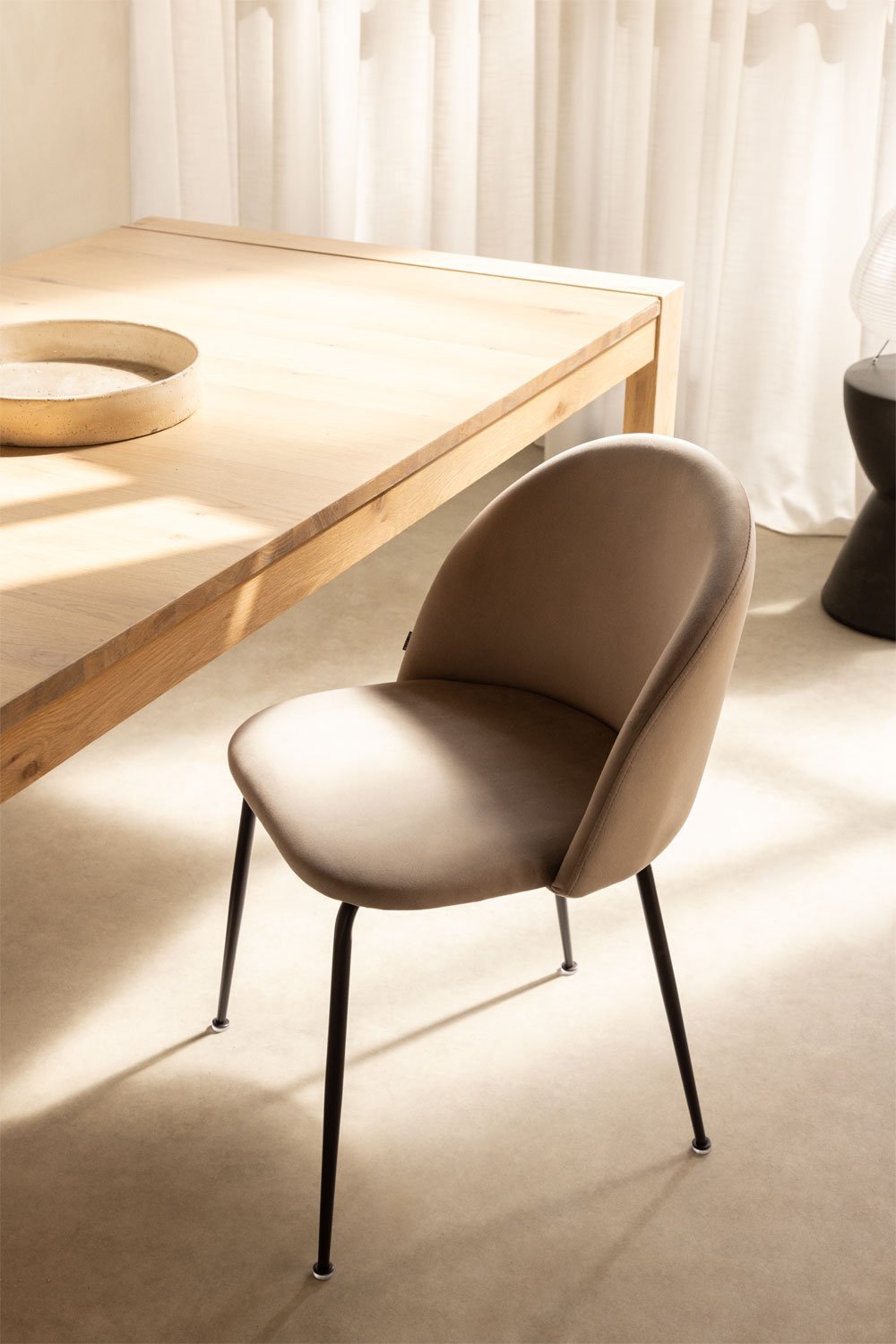Pack 4 sedie da pranzo in velluto Kana Design, immagine della galleria 1