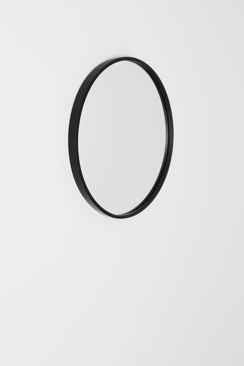 Specchio da parete rotondo in ferro Ø45 cm Oliverton, immagine della galleria 3