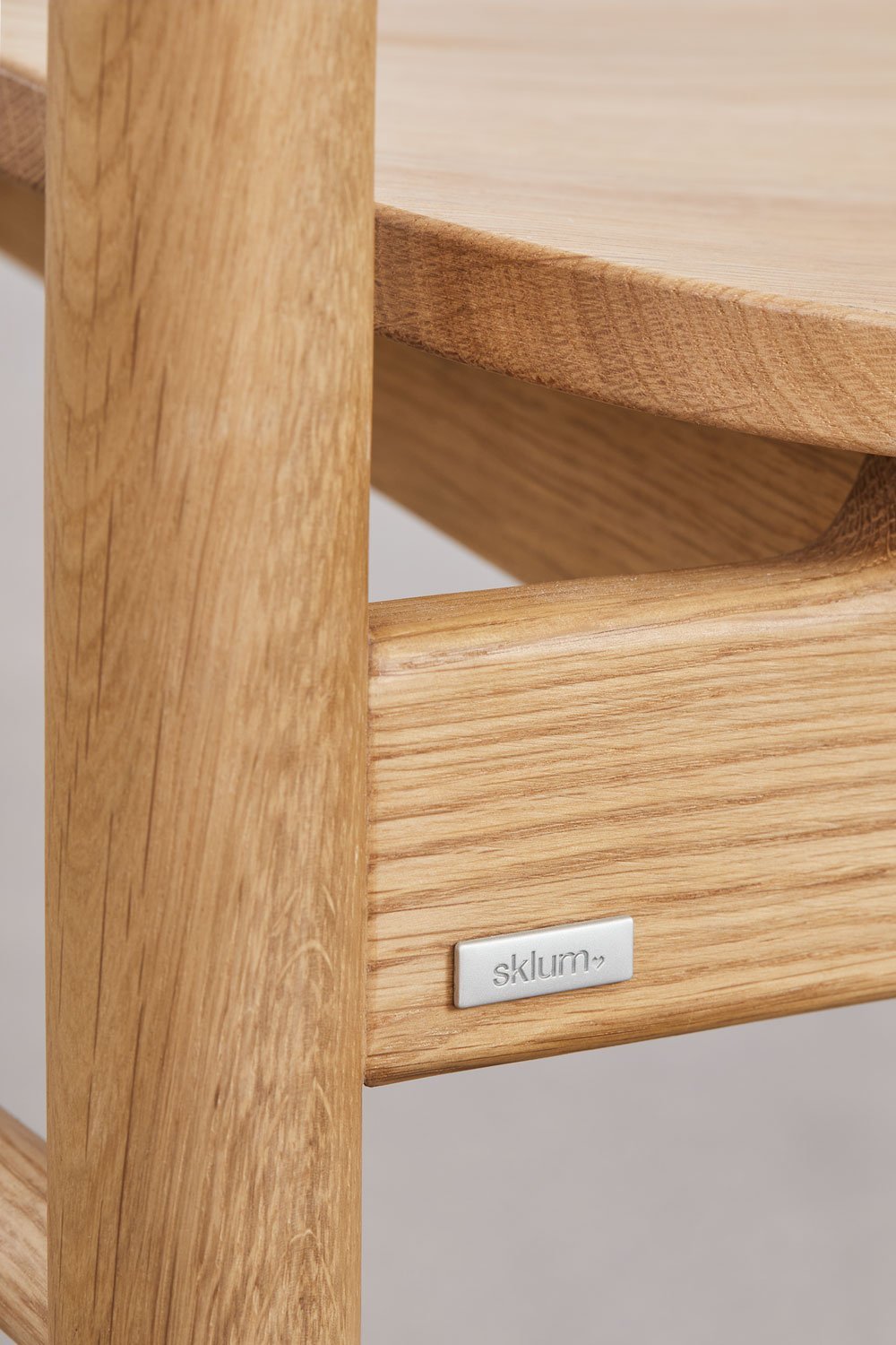 Pacco di 4 sedie da pranzo in legno di rovere Mara Signature, immagine della galleria 8