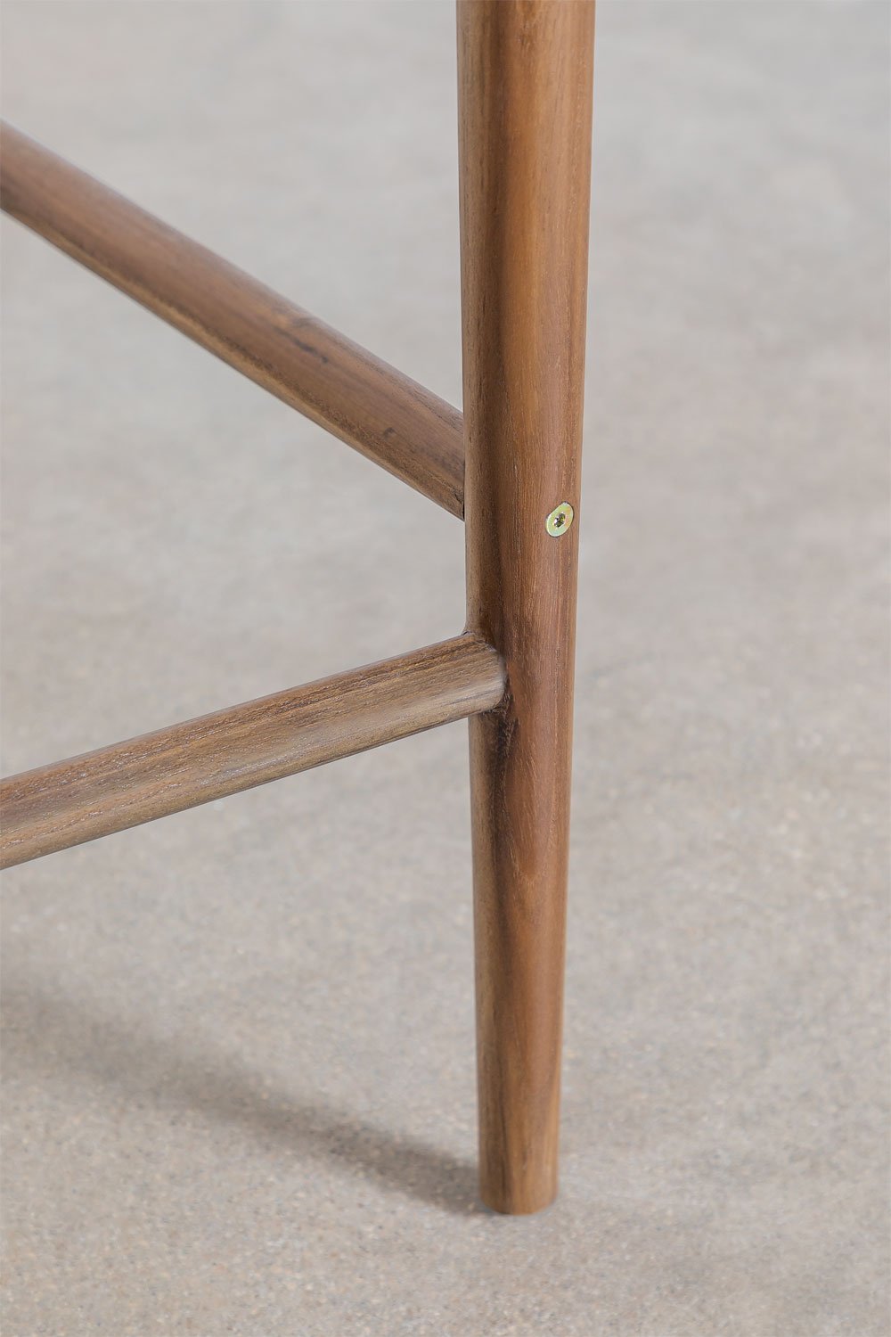 Sgabello alto in legno di teak Visby 65 cm, immagine della galleria 6