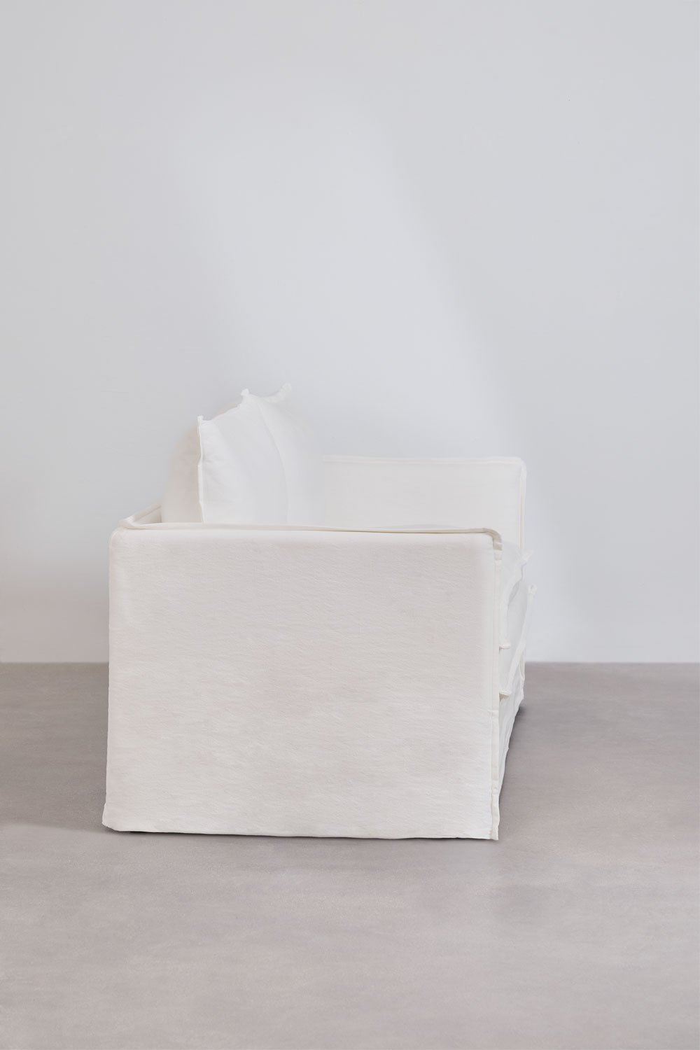 Divano Grace a 3 posti in lino e cotone, immagine della galleria 4