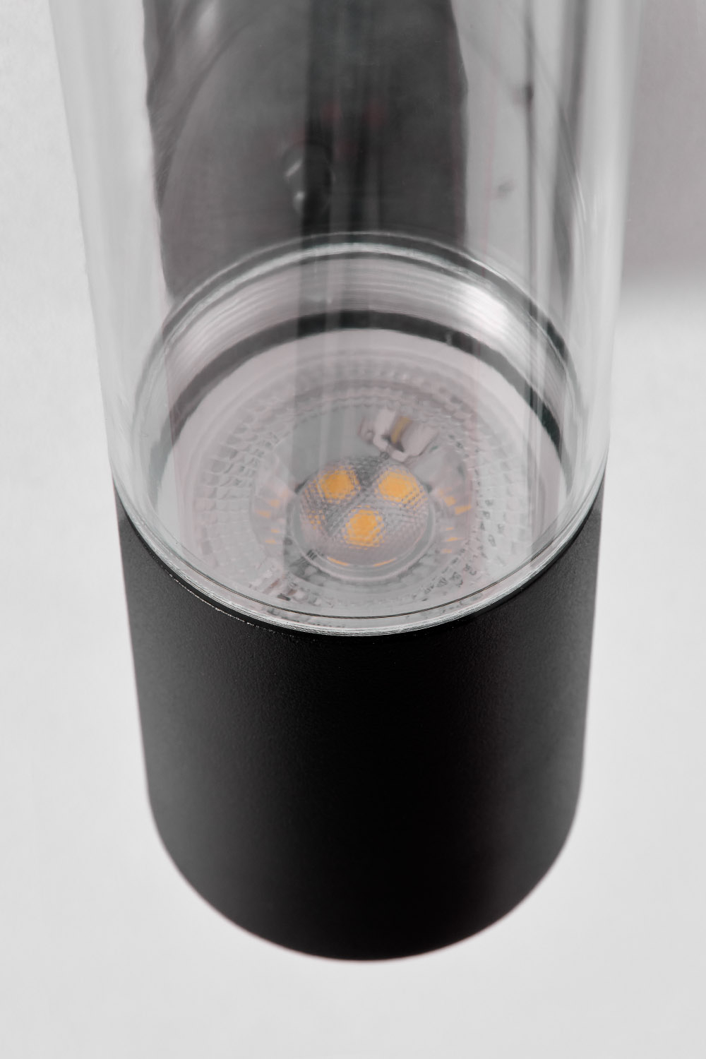 Lampada da parete per esterni yopol 2xgu10 cilindro grigio in