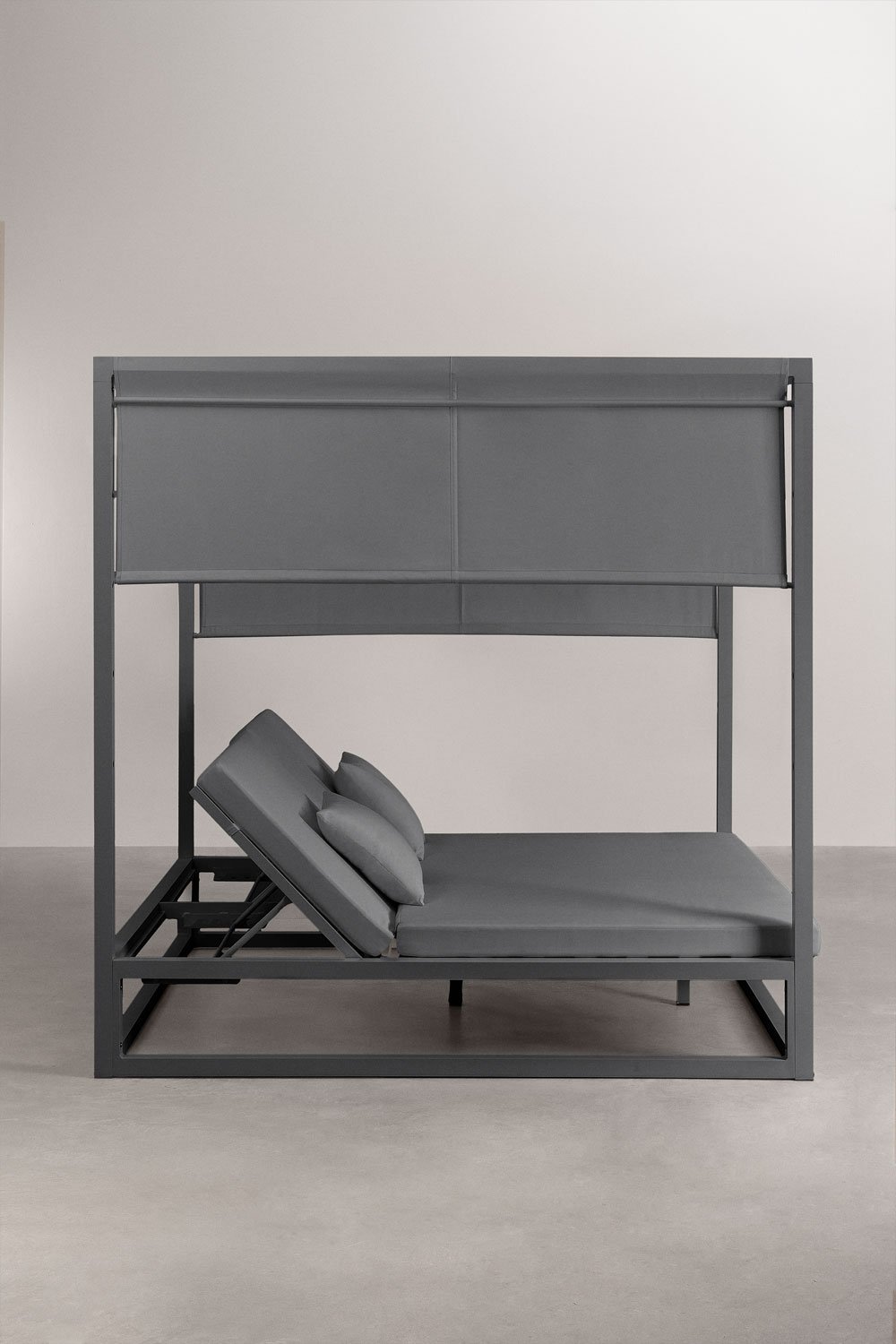 Letto balinese reclinabile in alluminio e tessuto Nasau, immagine della galleria 5