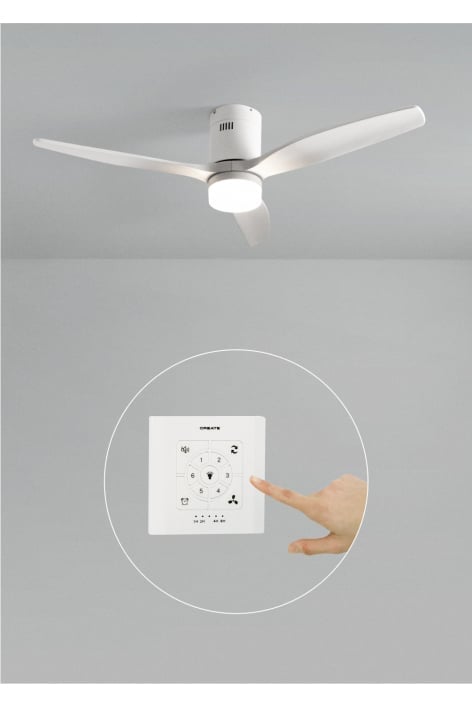 CREATE - WIND CALM - Ventilatore da soffitto 40W silenzioso Ø132 cm 100% legno