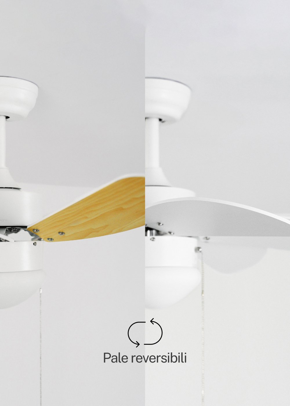 CREATE - WINDLIGHT EASY - Ventilatore da soffitto 53W silenzioso Ø86 cm, immagine della galleria 3