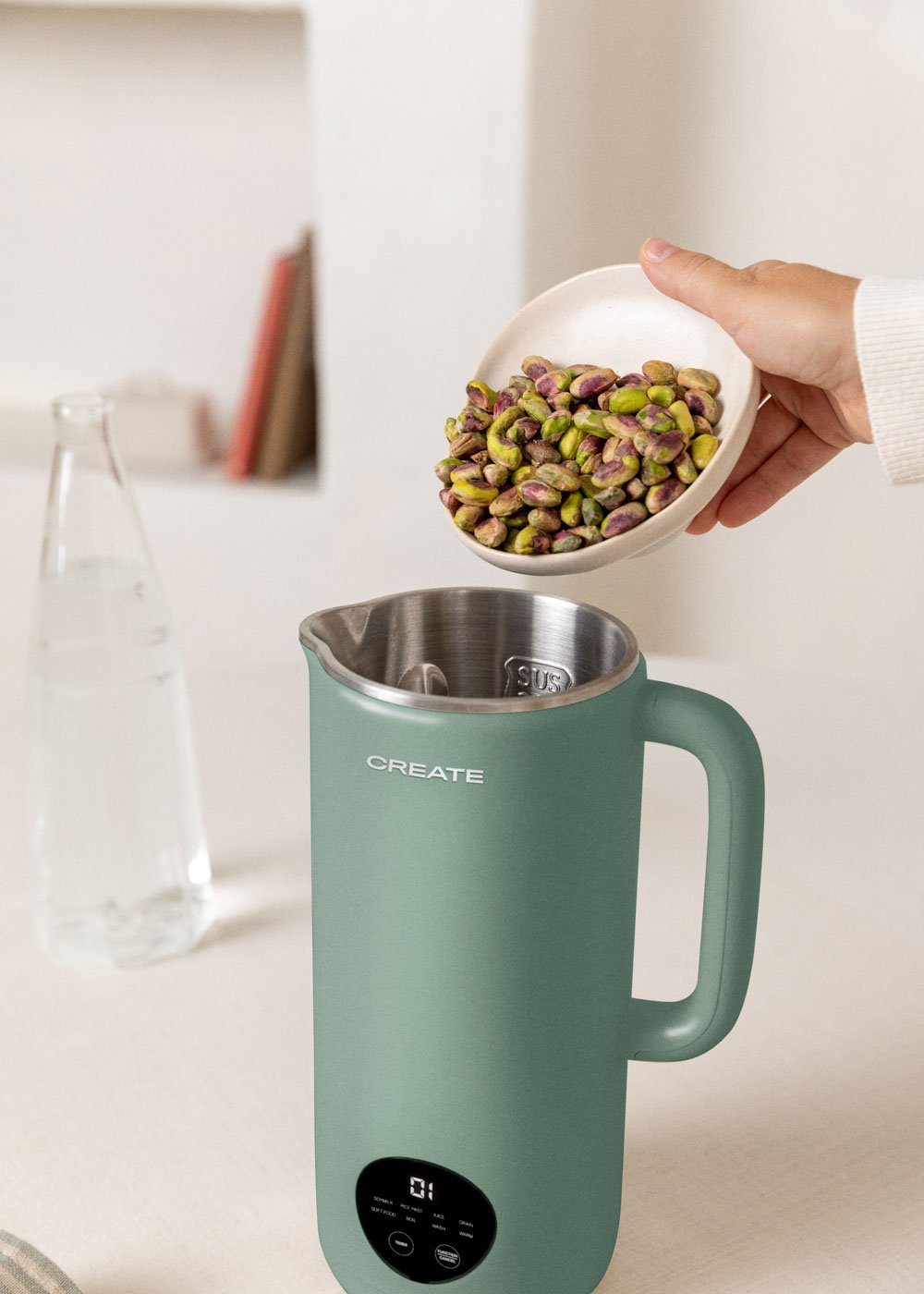 CREATE - VEGAN MILK MAKER STUDIO - Macchina multifunzione per bevande vegetali da 850 ml, immagine della galleria 2