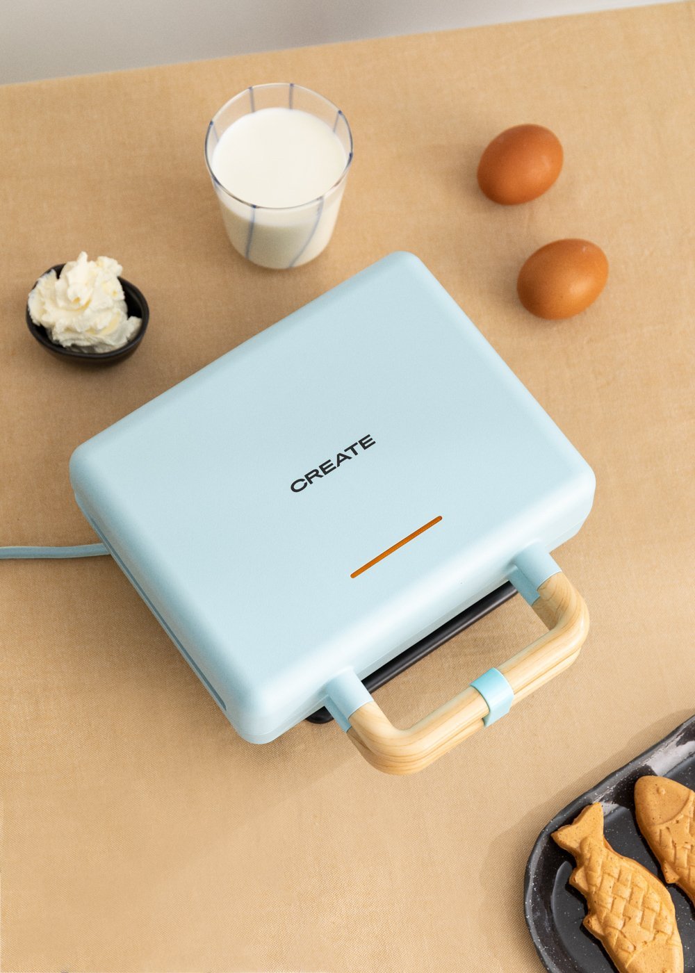 CREATE - STONE STUDIO - Tostiera per panini, grill e waffle con piastre intercambiabili, immagine della galleria 1