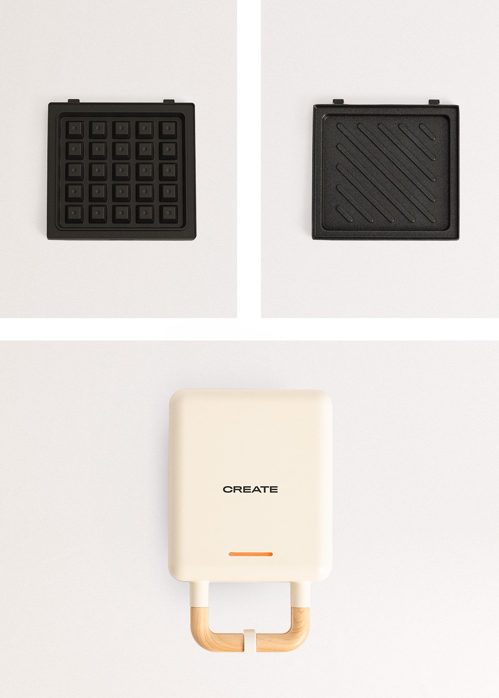 CREATE - STONE STUDIO - Tostiera per panini, grill e waffle con piastre intercambiabili, immagine della galleria 7