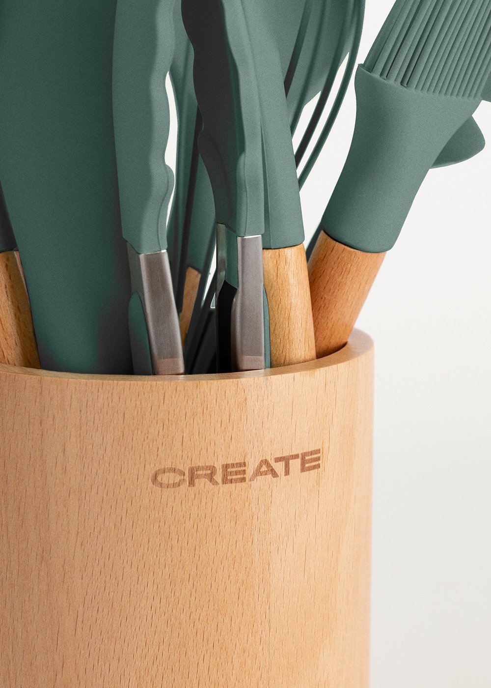 CREATE - KITCHENWARE STUDIO - Utensili da cucina in legno e silicone, immagine della galleria 3