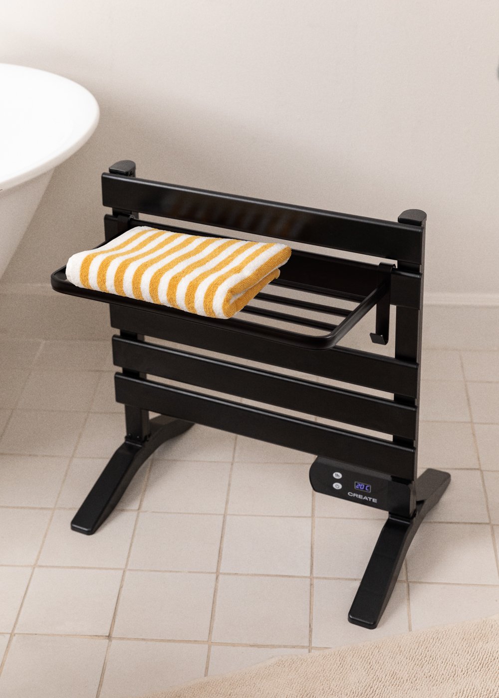 CREATE - WARM TOWEL MINI - Scaldasalviette elettrico da pavimento o da parete 150W, immagine della galleria 3