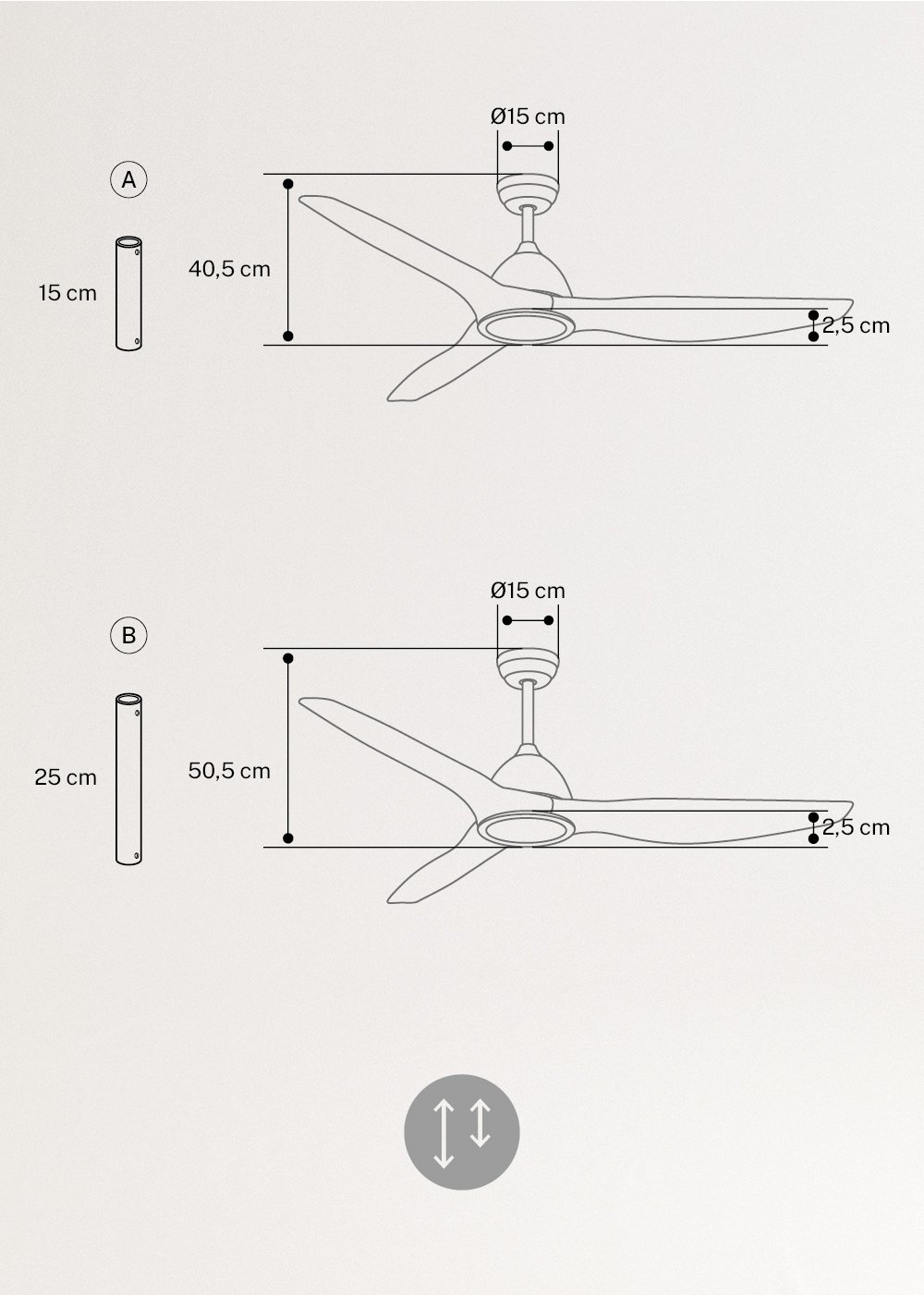 CREATE - WIND SAIL - Ventilatore da soffitto 90W silenzioso XL Ø163 cm , immagine della galleria 6