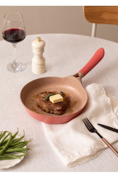 CREATE - PAN STUDIO - Padella in alluminio fuso con manico in bachelite