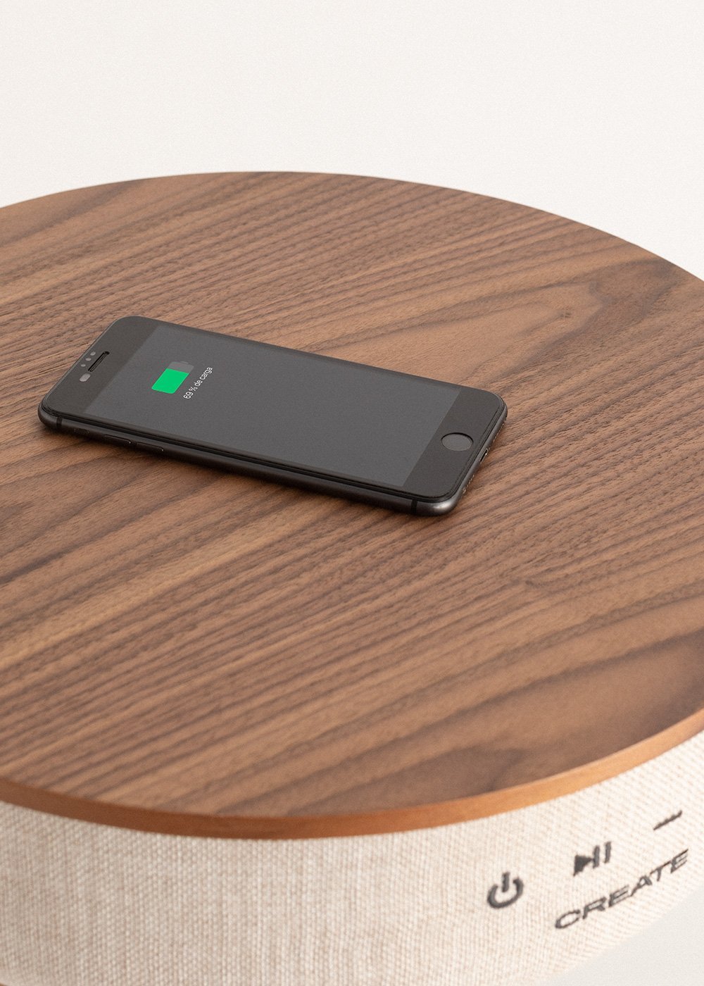 CREATE - SPEAKER TABLE 360 - Tavolo speaker con suono omnidirezionale a 360°, bluetooth e caricatore wireless, immagine della galleria 7
