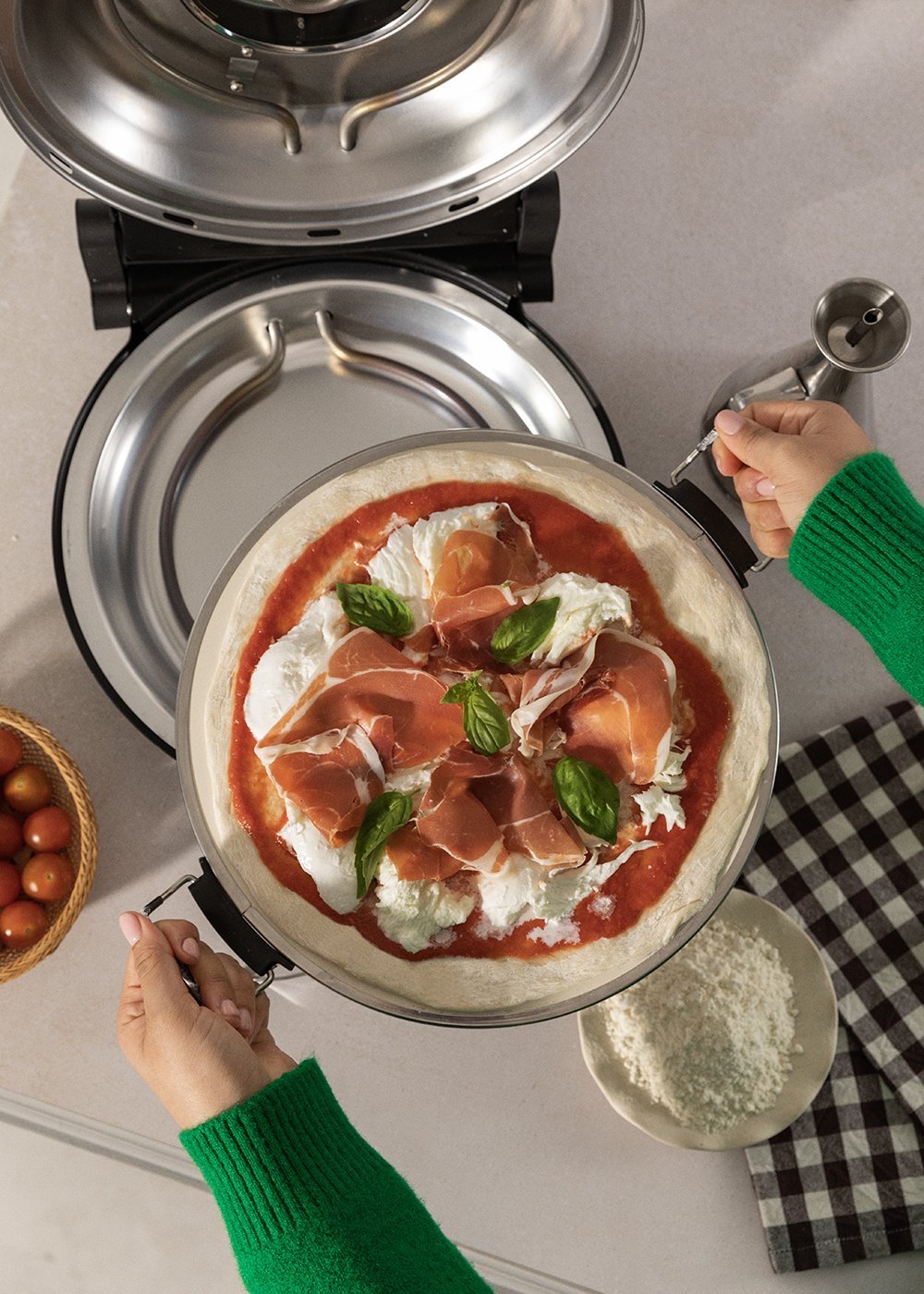 CREATE - PIZZA MAKER - Forno elettrico con pietra refrattaria, immagine della galleria 2