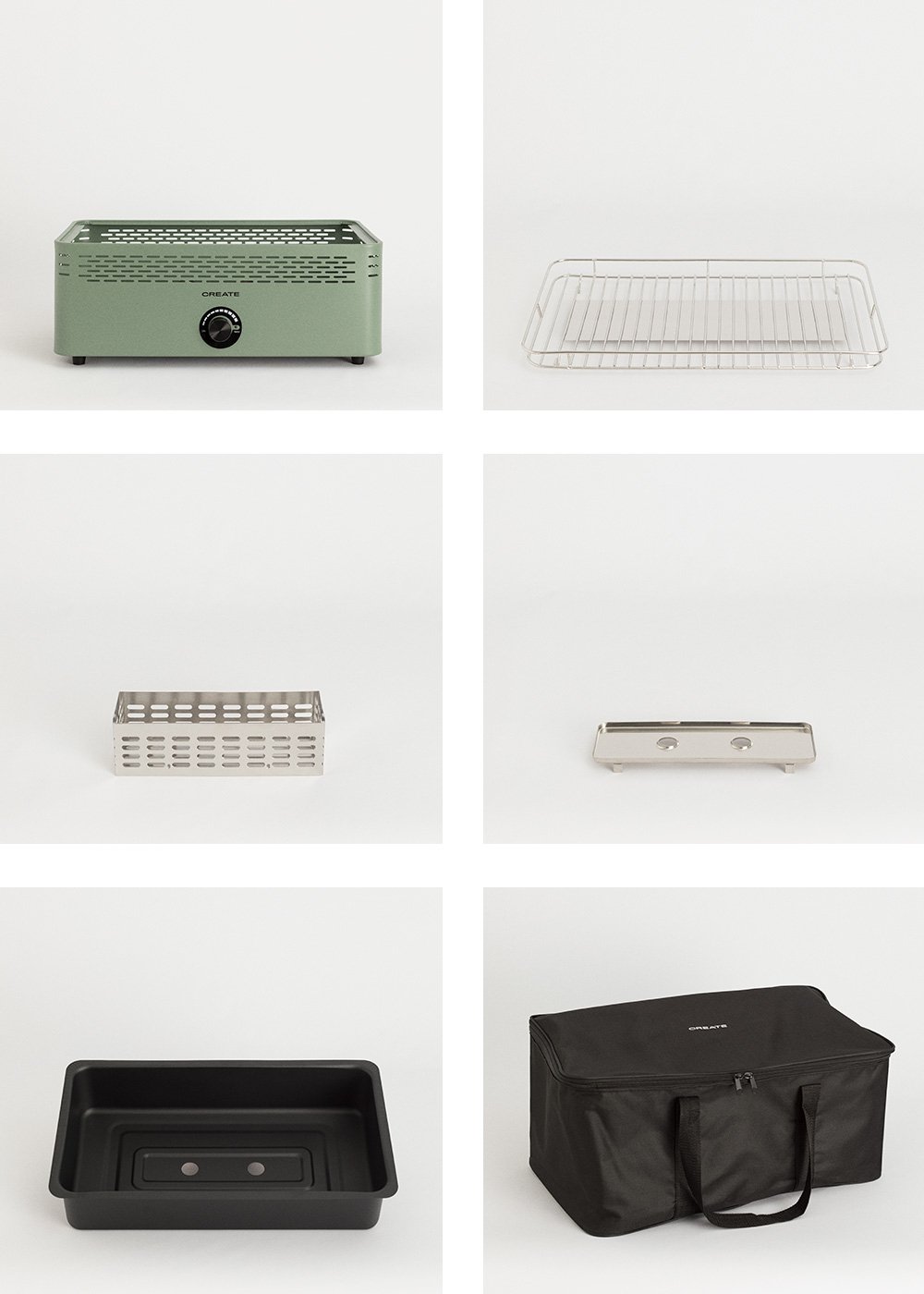 CREATE - BBQ COMPACT - Barbecue portatile a carbone a basse emissioni di fumo, immagine della galleria 10