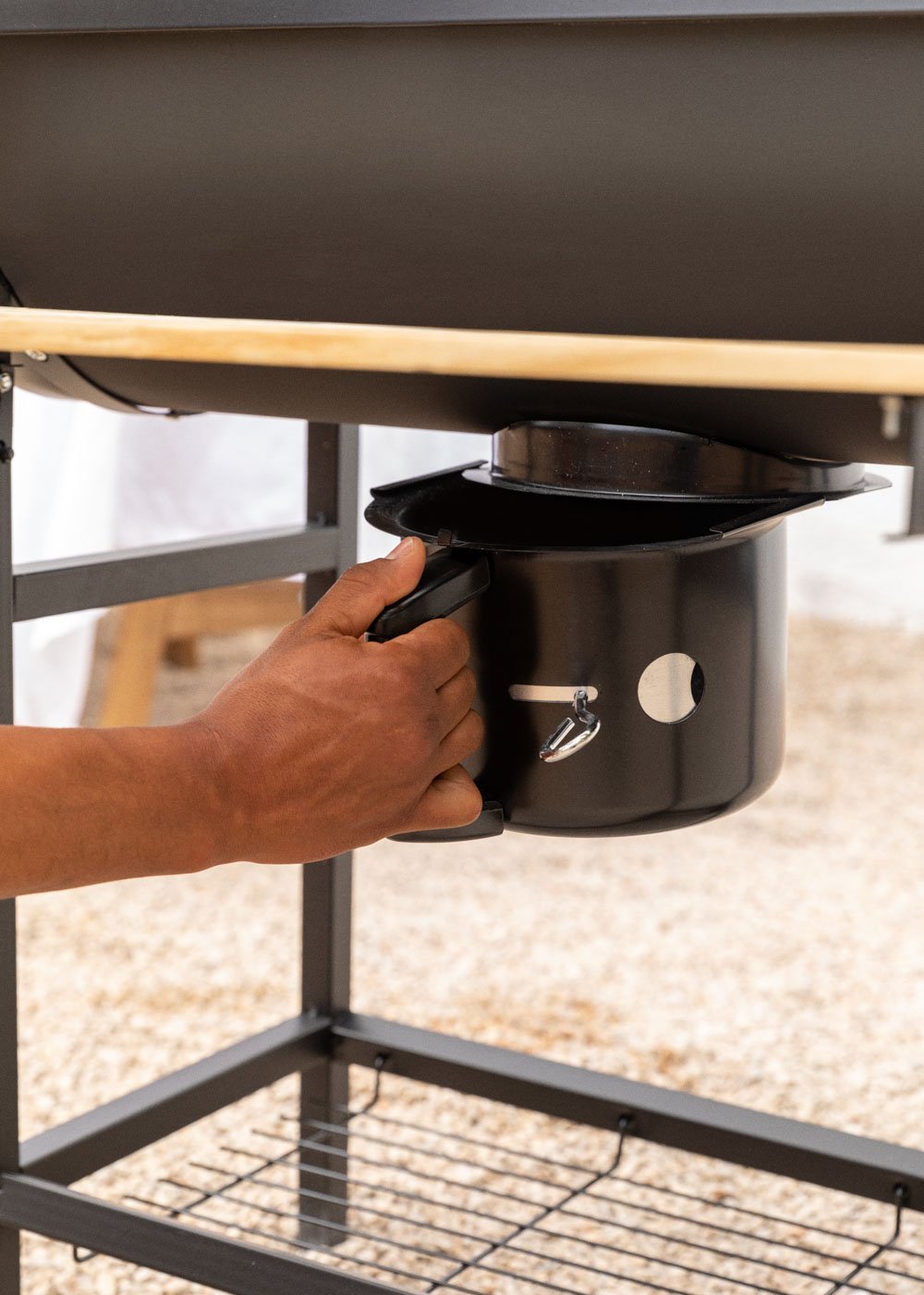 CREATE - BBQ SMOKEY - Barbecue affumicatore a carbone con ruote, immagine della galleria 4