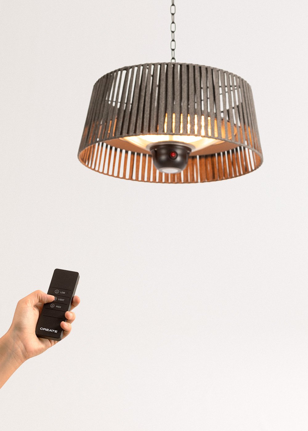 CREATE - HANGING HEATER - Lampada e stufa alogena a infrarossi da 1800W, immagine della galleria 3