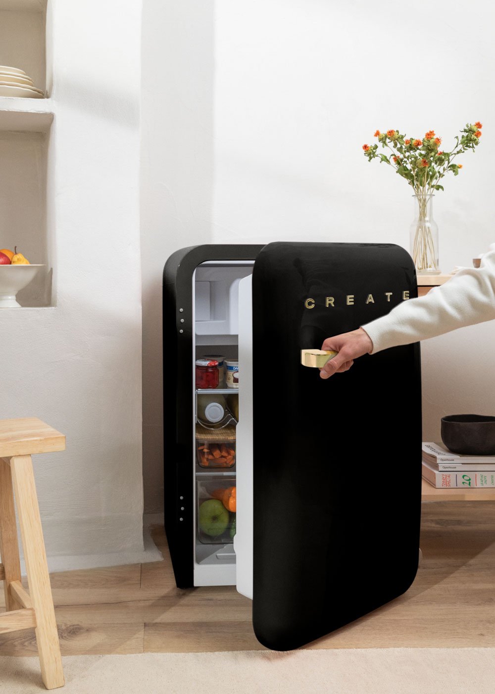 CREATE - FRIDGE RETRO 107L - Frigorifero in stile retrò, immagine della galleria 3