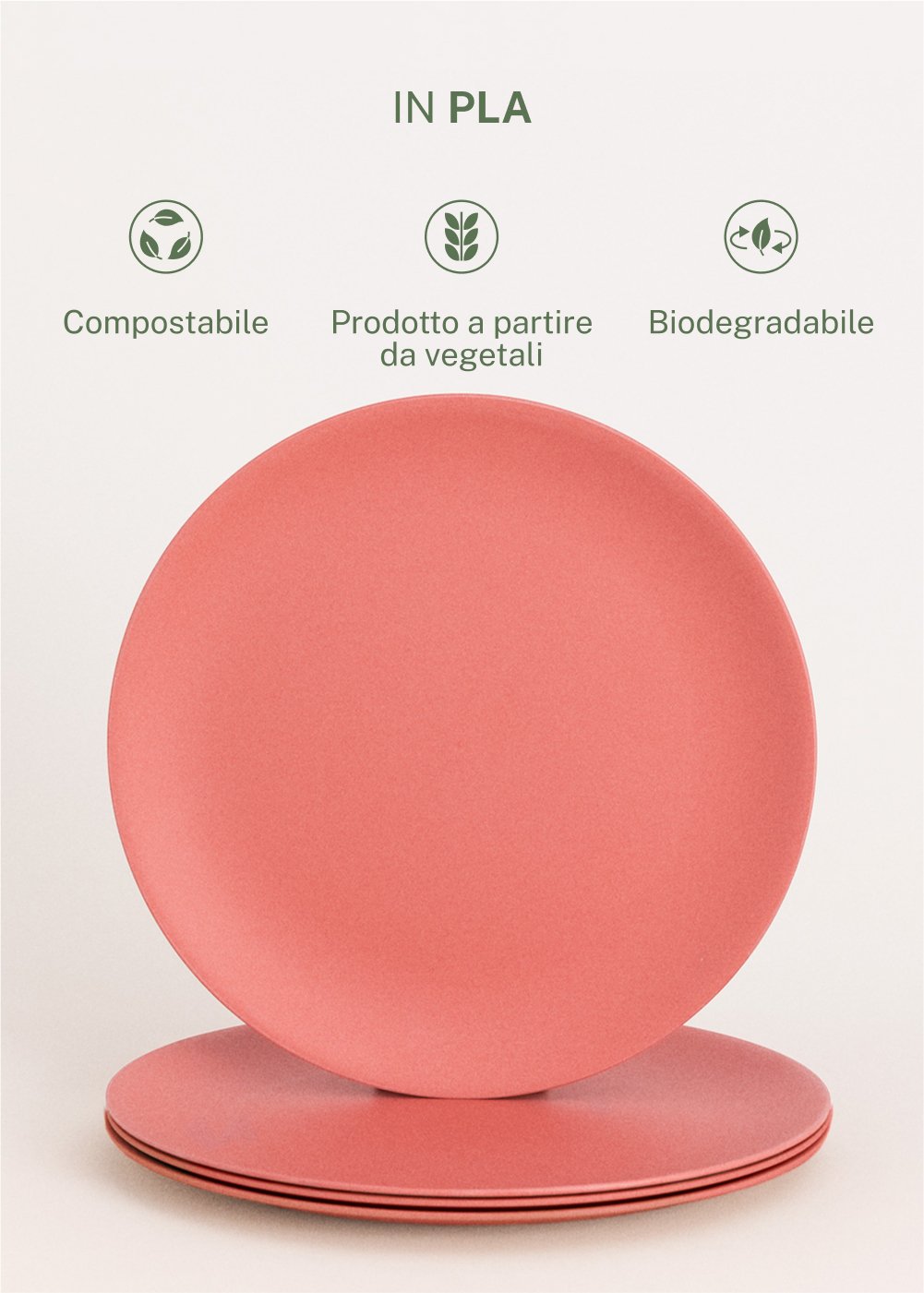 CREATE - KITCHENWARE OUTDOOR ECO - Set 4 piatti da esterno, immagine della galleria 3