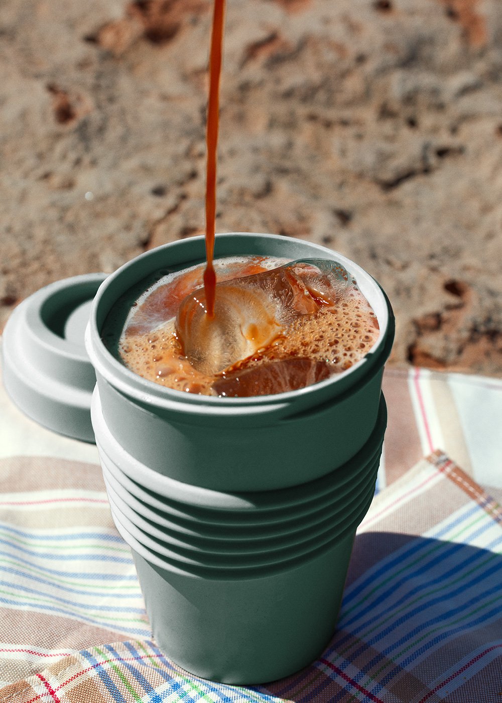 CREATE - KITCHENWARE OUTDOOR ECO - Bicchiere con coperchio per caffè in materiale riciclato, immagine della galleria 6