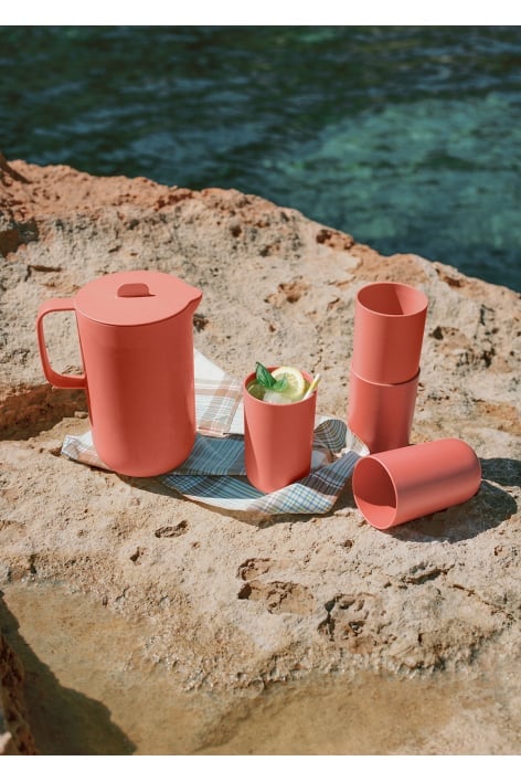 CREATE - KITCHENWARE OUTDOOR ECO - Set di brocca da 2 L e 4 bicchieri da 500 ml