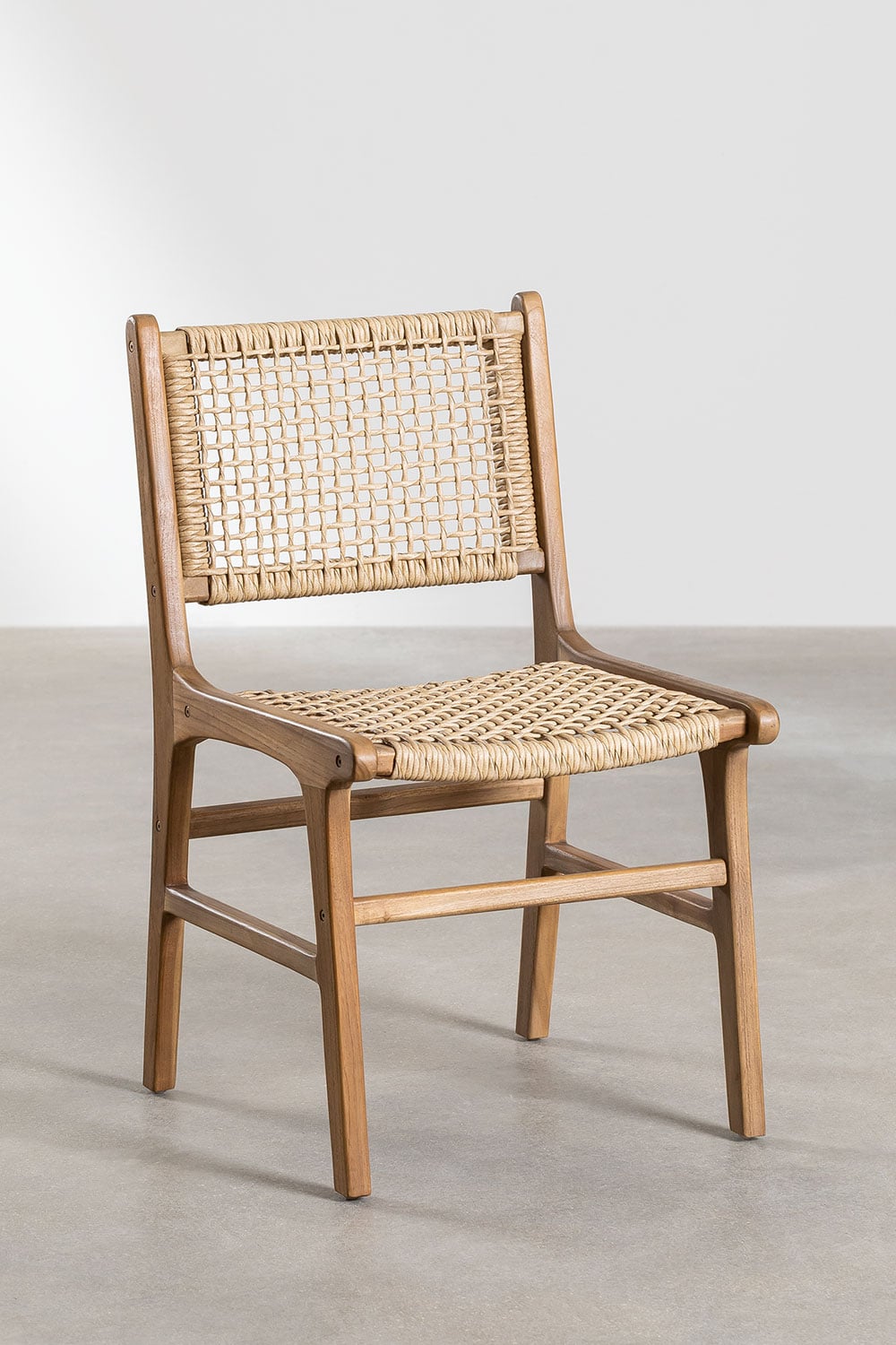 Set di 2 Sedie da Giardino con Cuscini,Sedie Moderna da Esterni Beige in Massello di Teak -IT76996