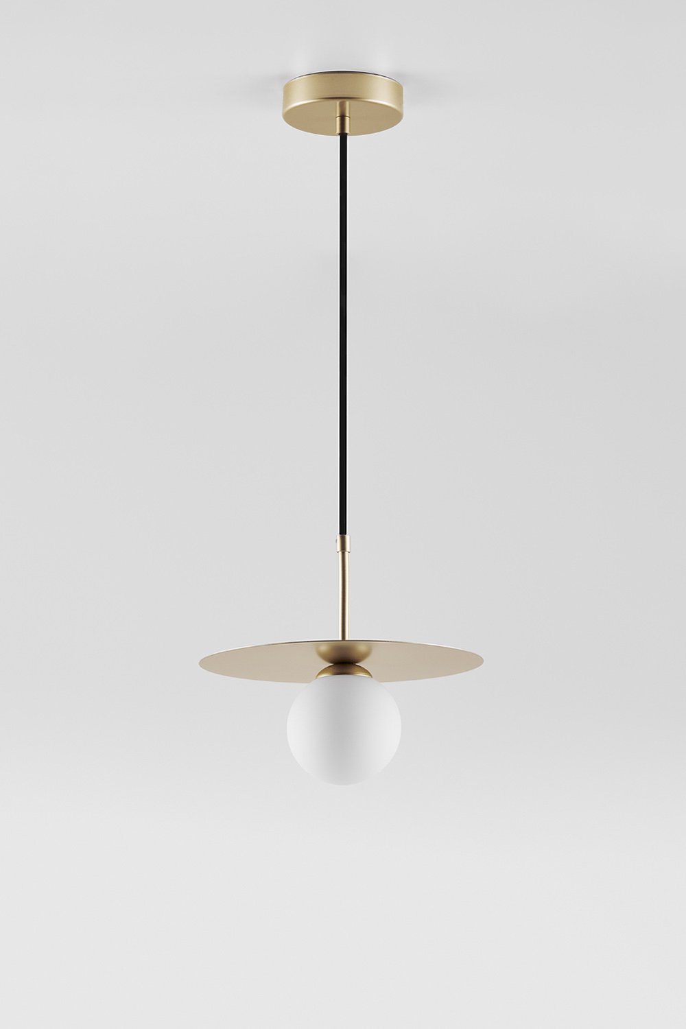 Lampada da soffitto per bagno con sfera di vetro Jorien      , immagine della galleria 1